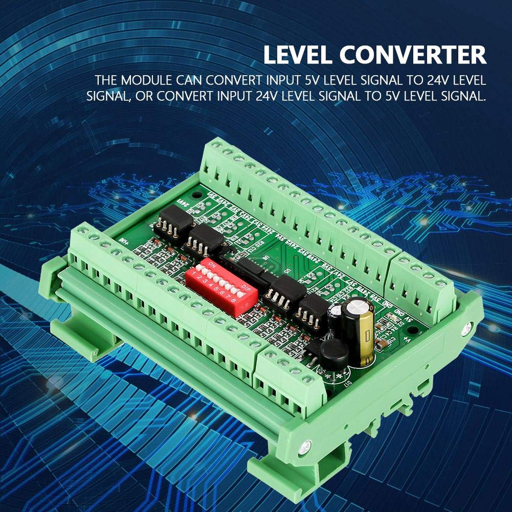 1Pc 8-Channel 5V/24V Level Converter Module 10MHZ NPN/PNP to NPN Conversion Module for PLC MCU Interface Matching - Image 8