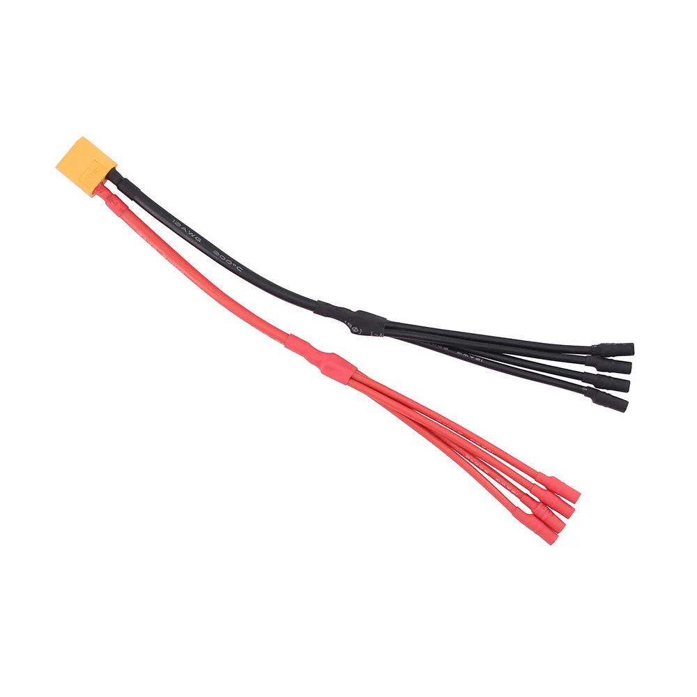 1pc XT60 Power Distribution (4pairs 3.5mm Banana Connectors) Cable in Parallel Charger Cable Extension Y Splitter(1-to-4/20cm)(C115-1) - Image 2