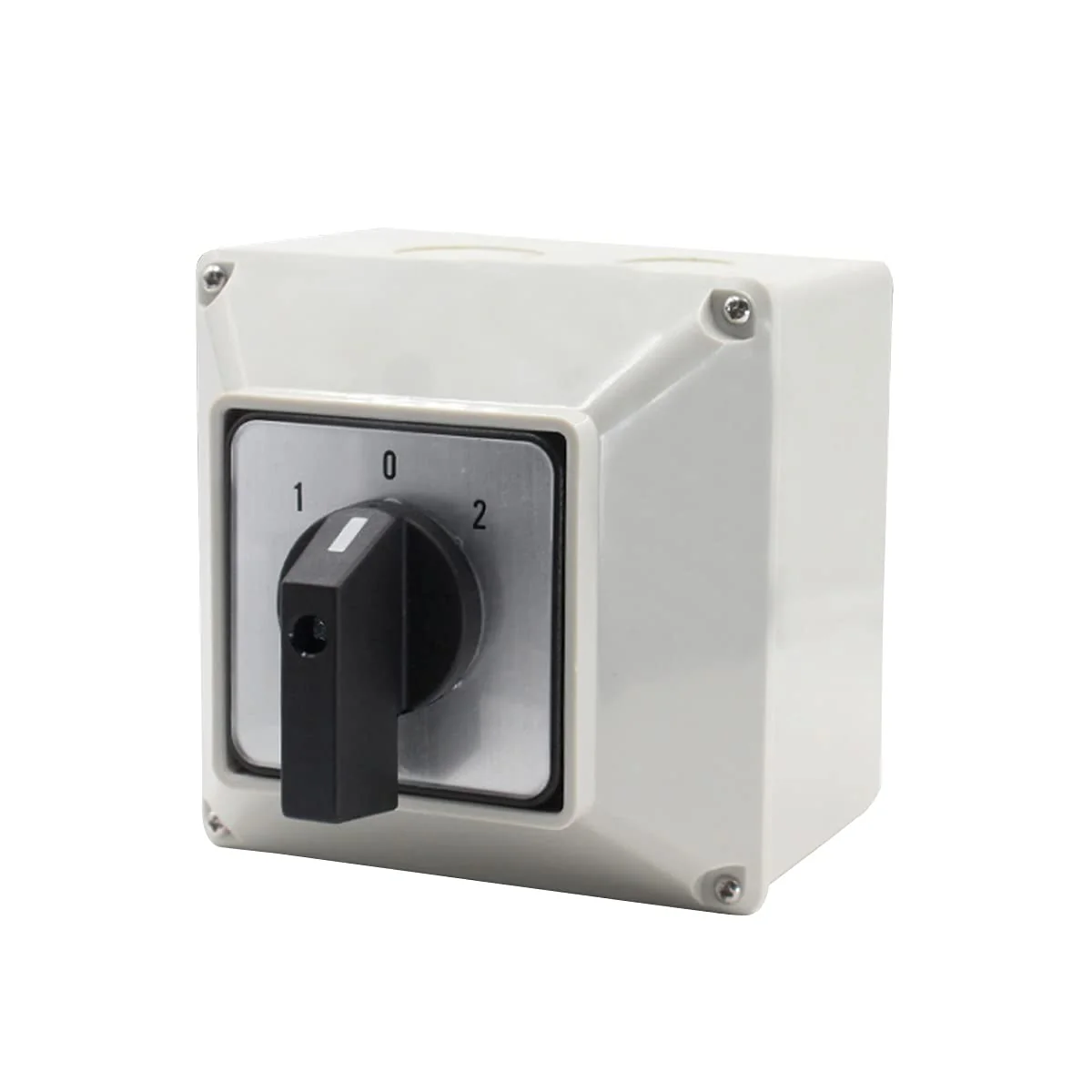1Pcs Universal Changeover Selector Switch, with Waterproof Box, 3 Positions 12 Terminals, Power Transfer Switch, LW26-32/3 32A Motor Generators, Rotary Cam Selector 32A 12 Terminals