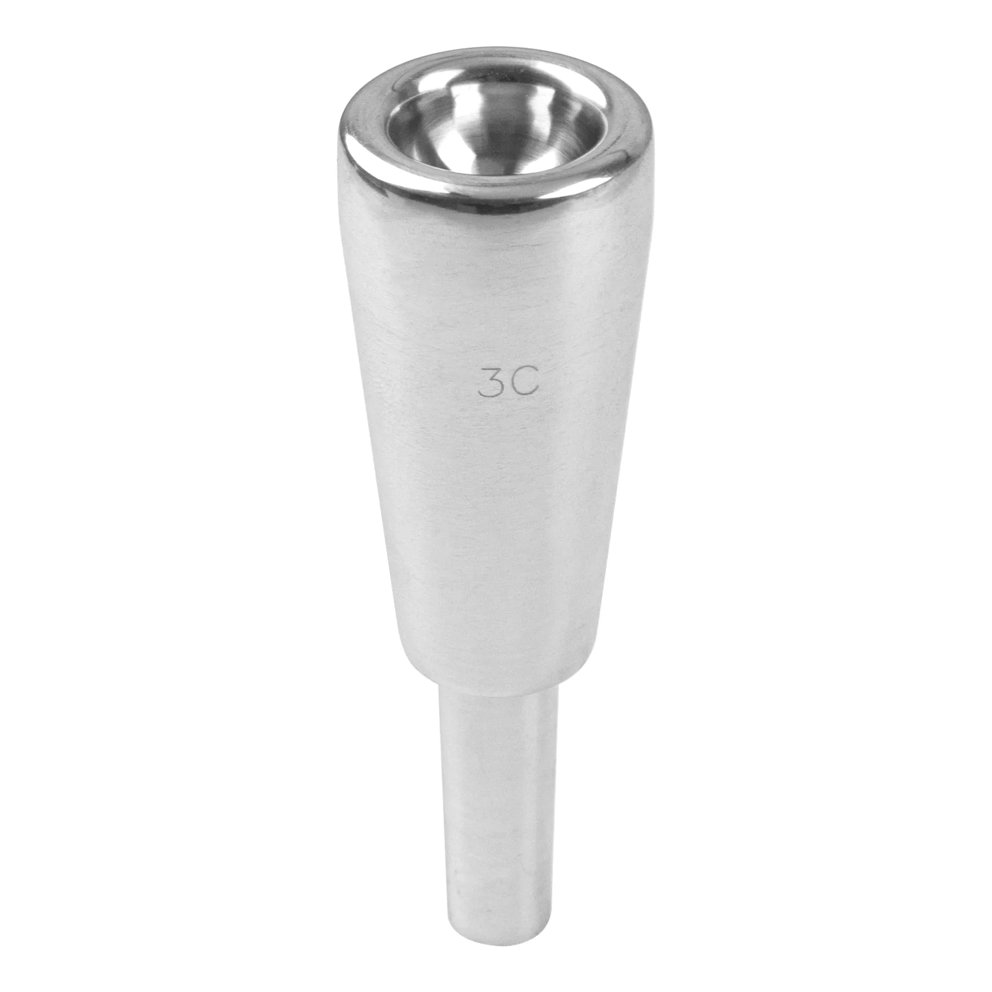 1Pcs Yootones 9.8mm Outer Diameter 3C Heavy-Duty Trumpet Mouthpiece Compatible with Trumpet Accessories (Silver) Silver - Image 3