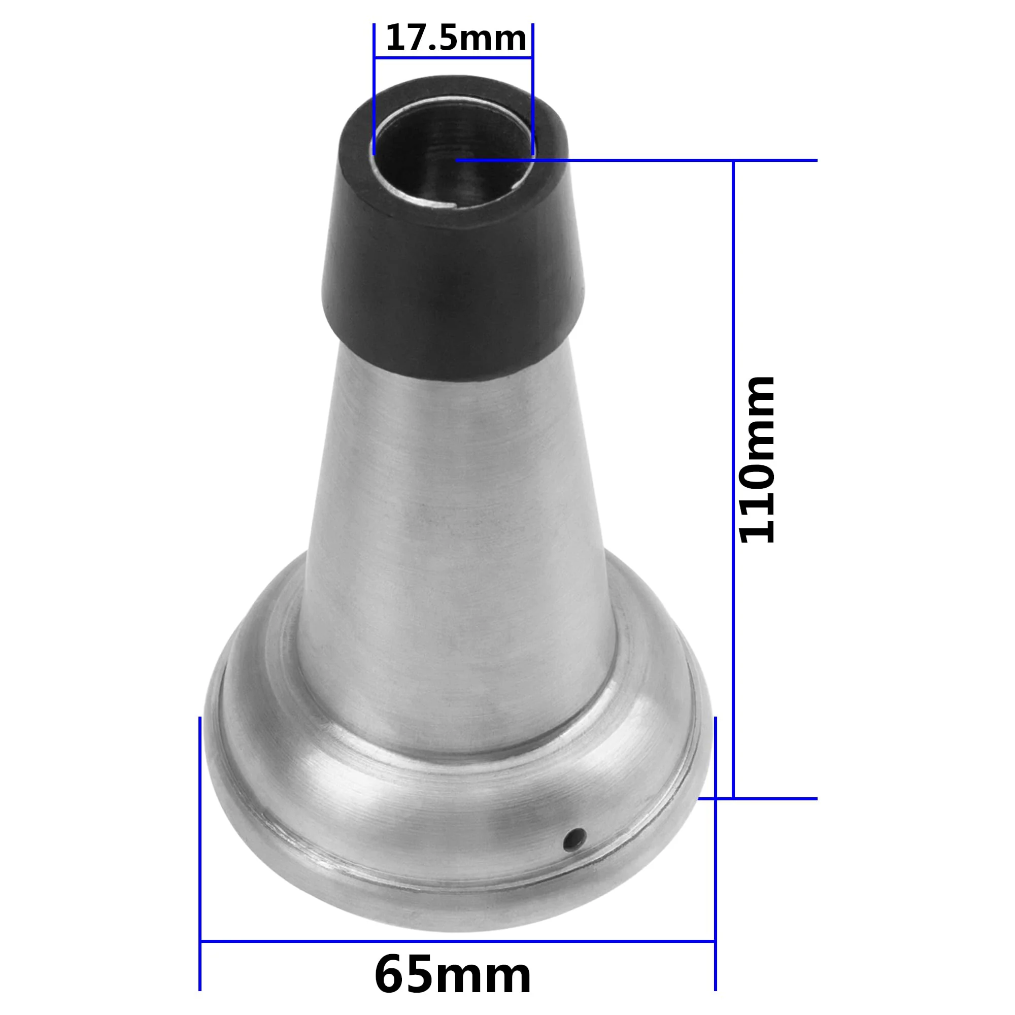 1Pcs Yootones Trumpet Mute Aluminum Trumpet Straight Mute Trumpet Practice Tool Trumpet Silencers Compatible with Jazz Classic Beginners Students - Image 2