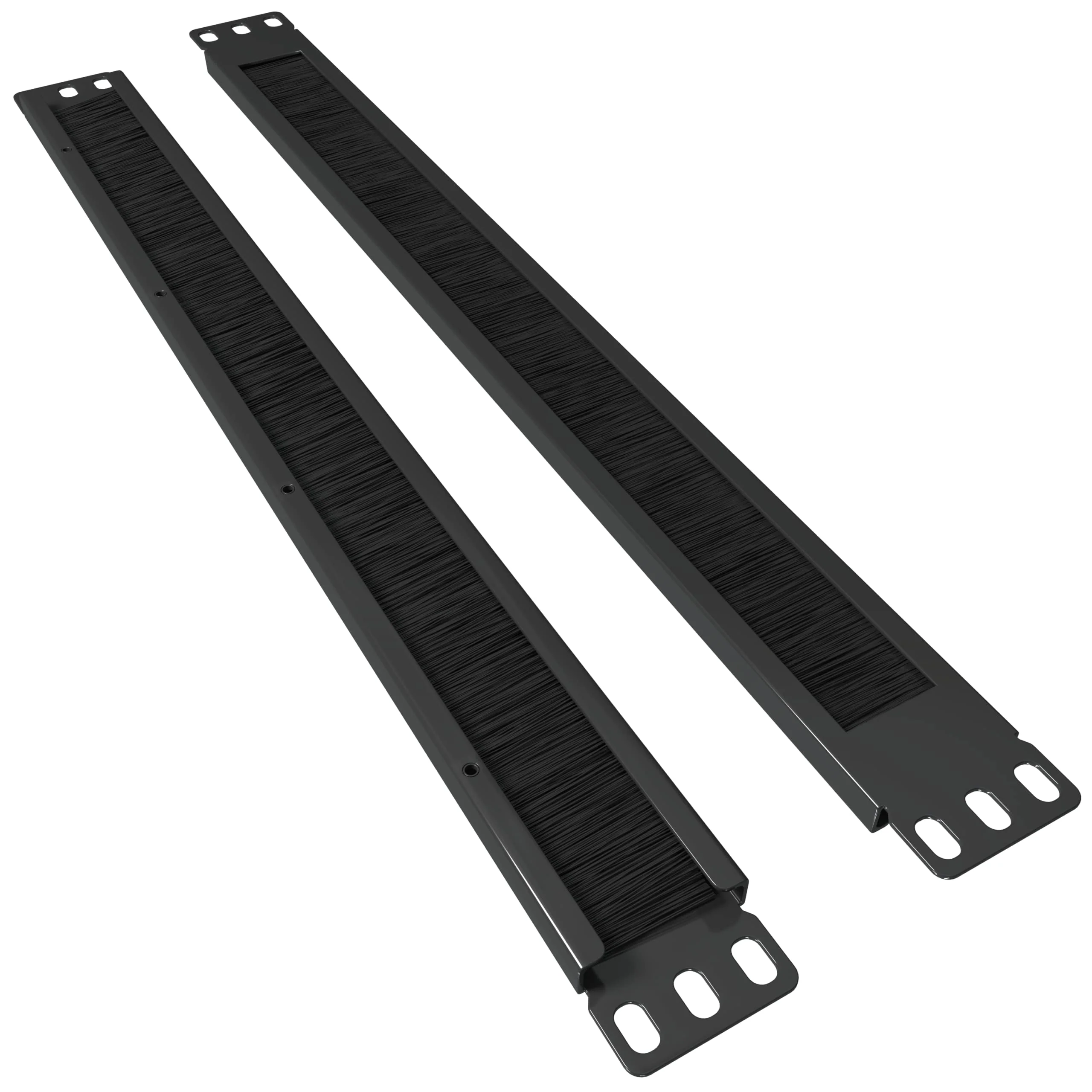 1U Brush Panel (2 Pack) 19 inch Rackmount Strip Cable Management Spacer for Network Server Rack Cabinet Enclosure - High Density Filler (Increased Airflow - Decreased Dust Acumulation) Tupavco TP1710 2 Pack - Image 8