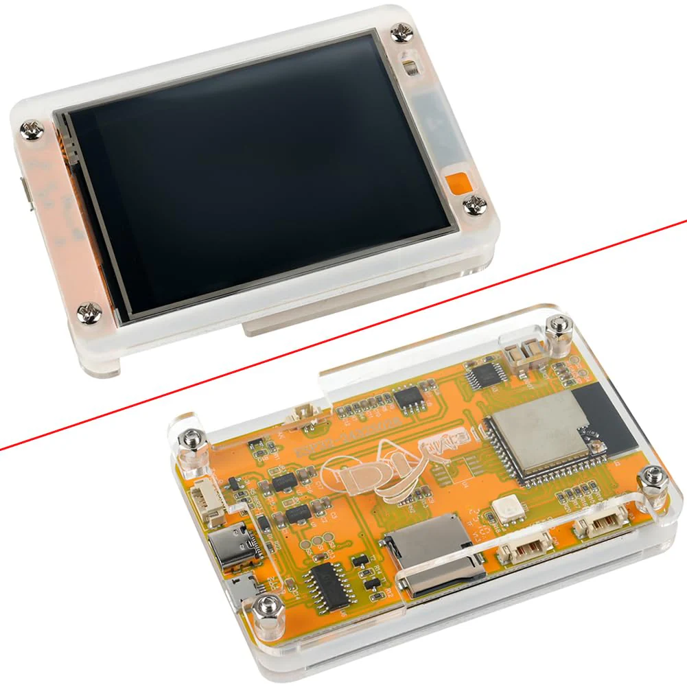 2.8 inch Yellow Display ESP32-2432S028R ESP32 Resistive Touchscreen 240x320 TFT LCD Module ESP 32 Development Board + Acrylic Case for Arduino (Pack of 2) - Image 2
