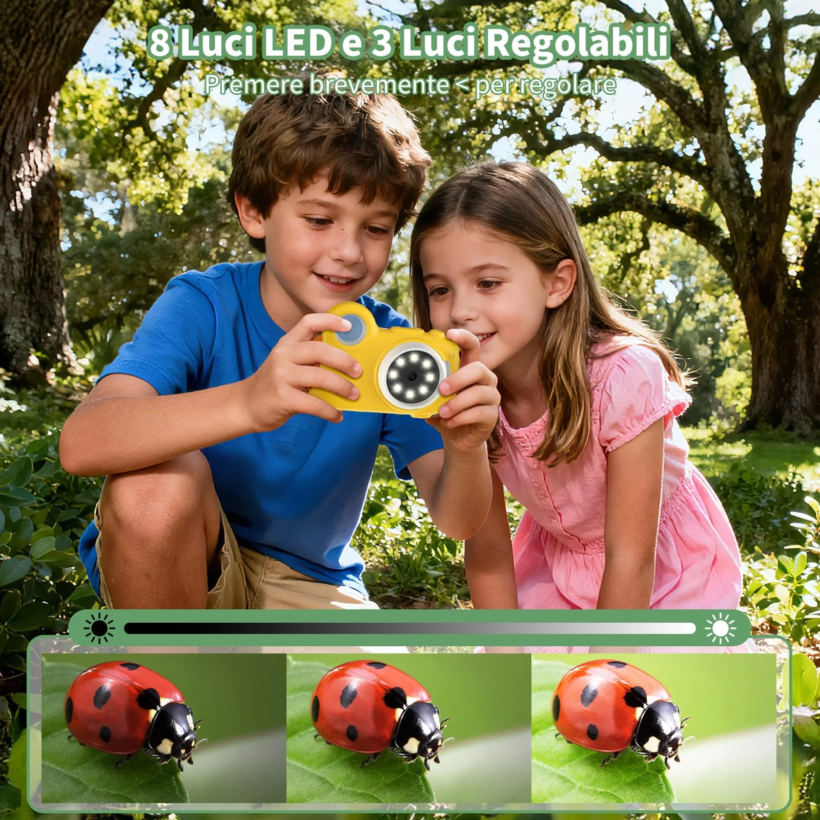2 in 1 Microscope for Kids & Video Camera, Deepoter 1000X Digital Microscope with 2.0" Screen, Portable Handheld Kids Camera Toys, STEM Educational Science Kit Gifts for 3-12 Age Years Old Boys Girls - Image 5