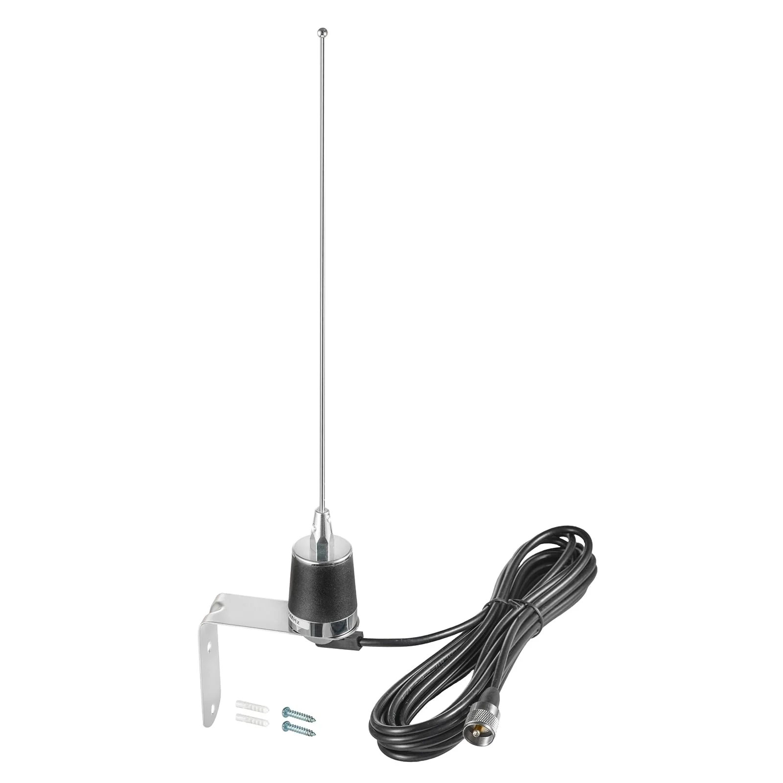 2 Meter & 70cm UHF VHF Dual Band 144/430MHz NMO Mount Antenna with 16.5 FT UHF PL259 Male Plug Kit for Trunk Vehicle Car Transceiver Two Way Radio, Eifagur NMO Antenna Kit