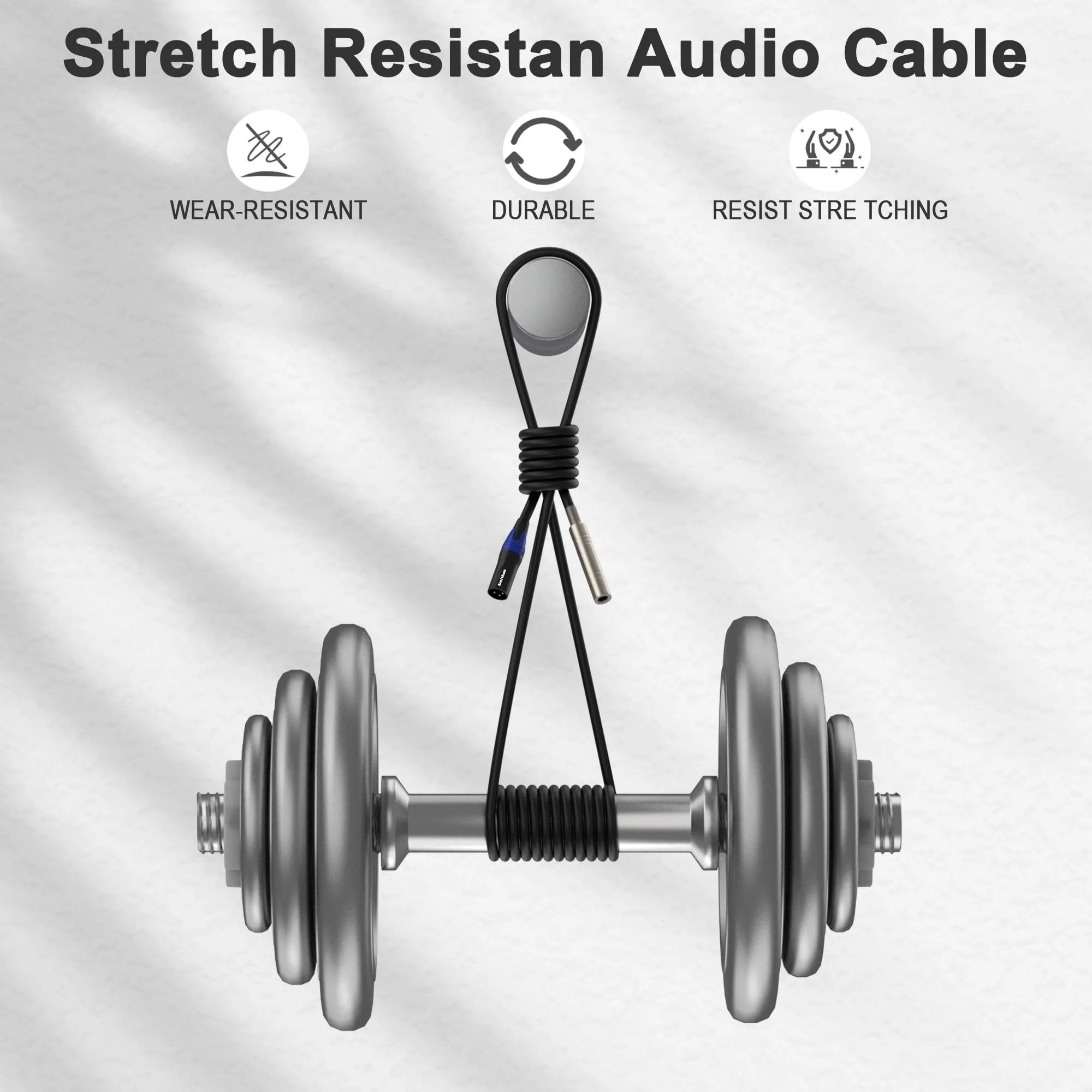 2 pack 1/4 to XLR Cable,Balanced 1/4" Female to XLR Male Stereo Audio Adapter,XLR Male to TS/TRS Quarter inch Connector Converter Interconnect Cable - 11.8 inches (30 cm) - Image 8