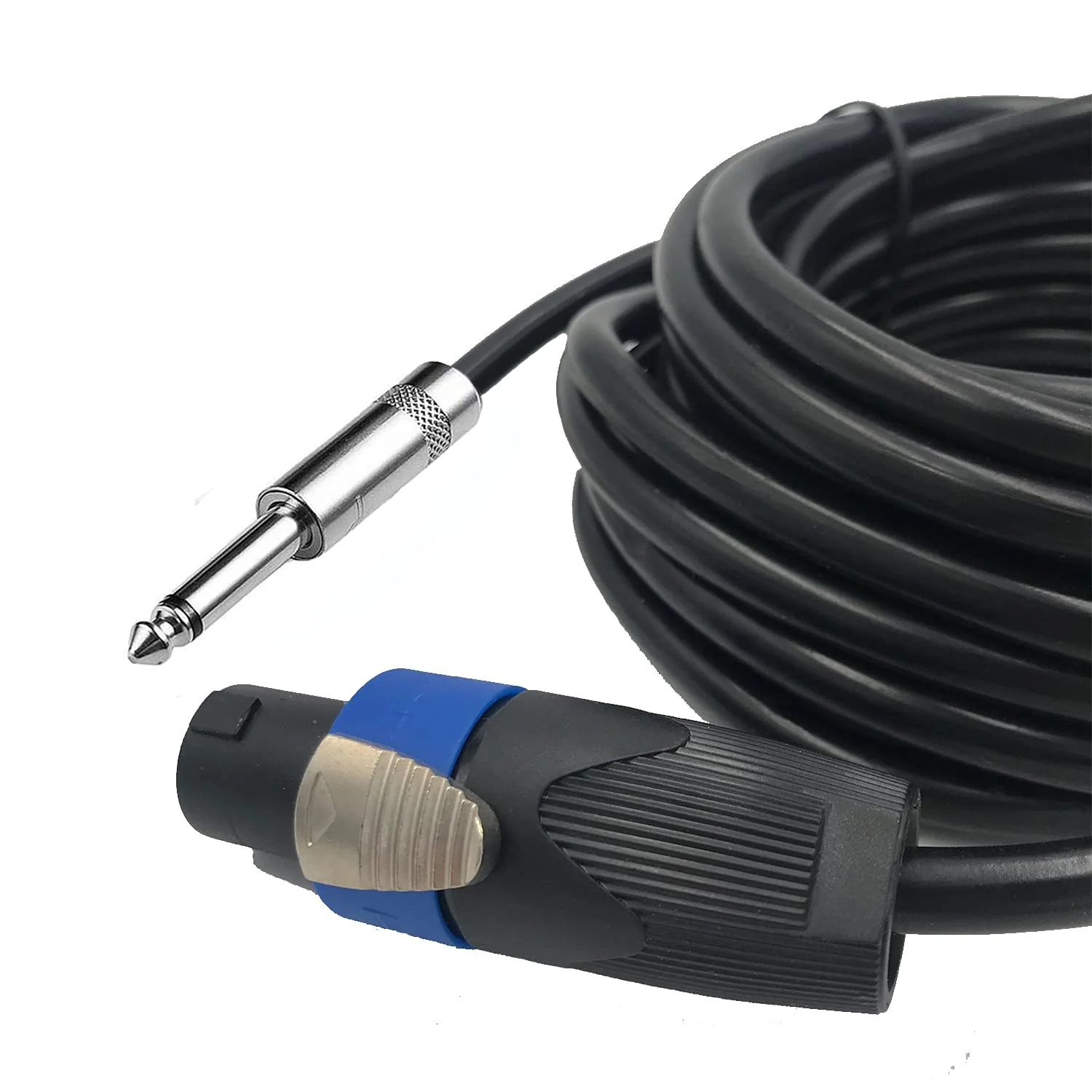 2 Pack 15ft Speakon to 1/4 Inch Male Speaker Cable, 15 feet 6.35mm Stereo Audio Connection Cord, 12 Gauge AWG Wires 15FT/2PACK - Image 8