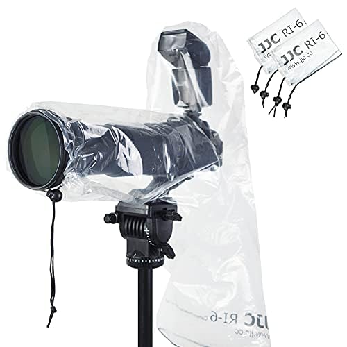 2 Pack 18" Long Camera Lens Rain Cover Raincoat with Flash Dust Sleeve Protector for Canon EOS R5 R6 Rp 5D 6D 7D 90D 80D 77D 70D Nikon Z7II Z6II Z5 Z50 D850 D810 D780 D750 D610 D500 D3500 D5600 D7500 (2 Pack)for Long Lens Camera with Flash - Image 2