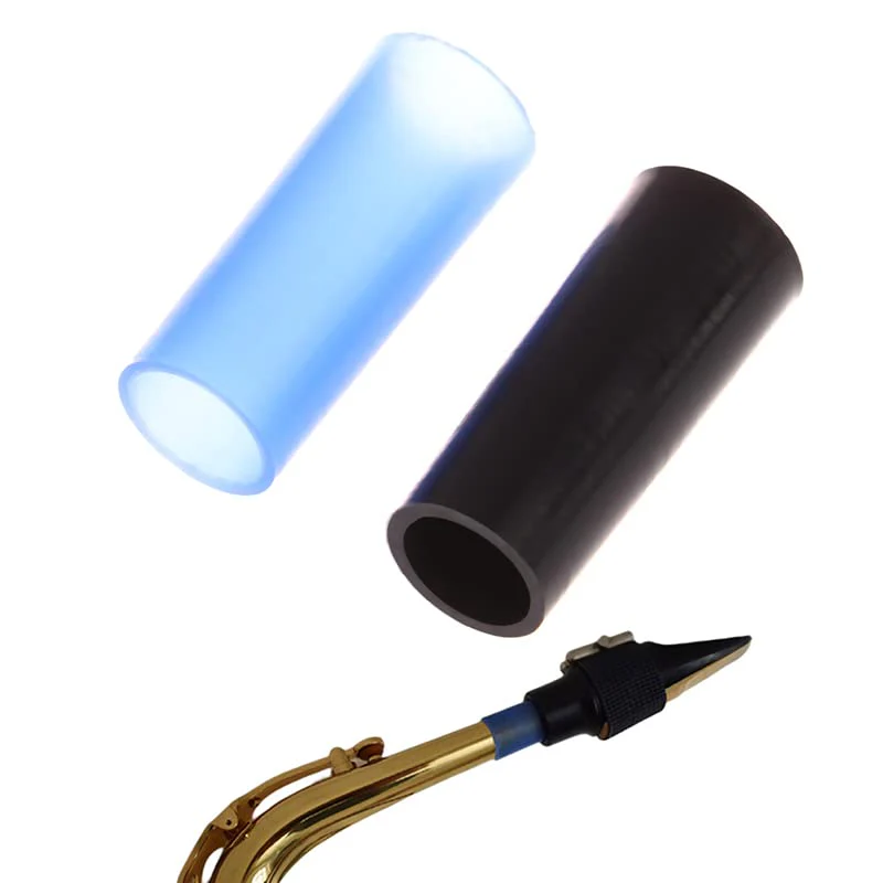 2 Pack Alto Saxophone Neck Cork Sleeve Replacement Sax Bend Neck Joint Rubber Silicone Case Protector Instead of Cork Sheet for Instrument Accessories Sax Repair Parts - Image 2