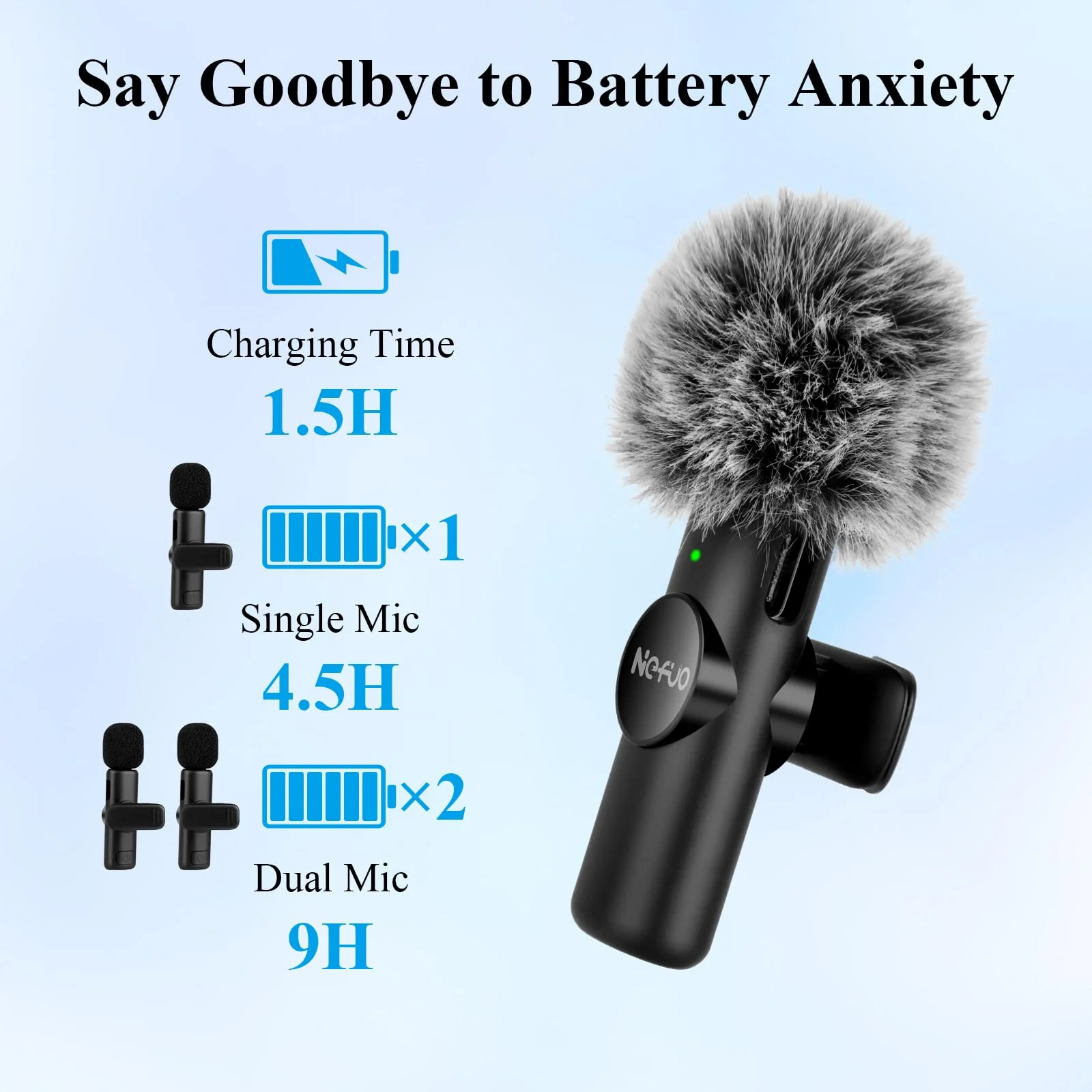 2 Pack Professional iPhone Wireless Lavalier Microphone for iPad, Crystal Clear Sound Quality with Noise Reduction Lapel Microphone Plug-Play for Interview Video Podcast Vlog YouTube TikTok Lightning Interface - Image 2