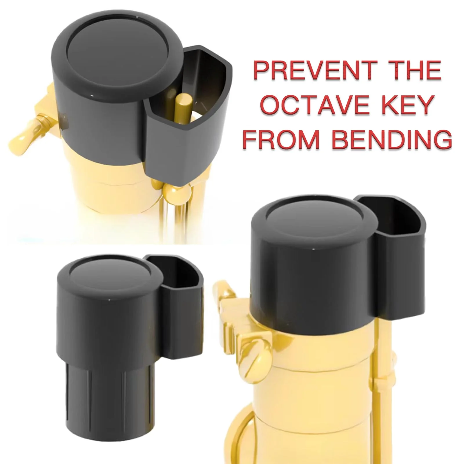 2 Pack Tenor Saxophone End Cap Plug, Anti-Bump Cap for Sax Bent Neck Key, Saxophone Accessory for Protection and Stability - Image 6