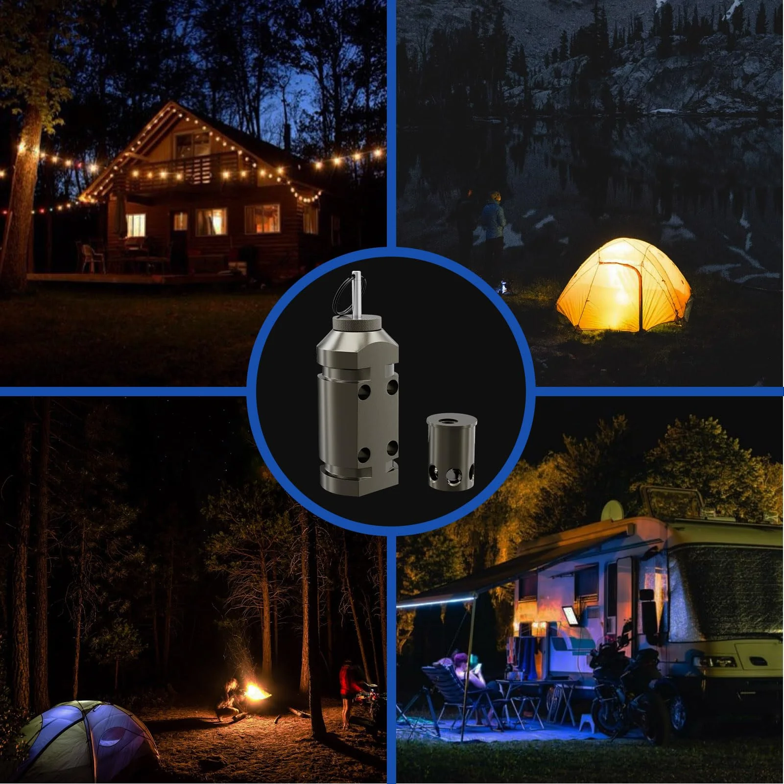 2 Pack Upgraded Perimeter Trip Alarm 12 Gauge Camping Trip Wire Alarm Device with .22 Adapter, Early Warning Security System for Outdoor and Property Safety 2 Pack - Image 8
