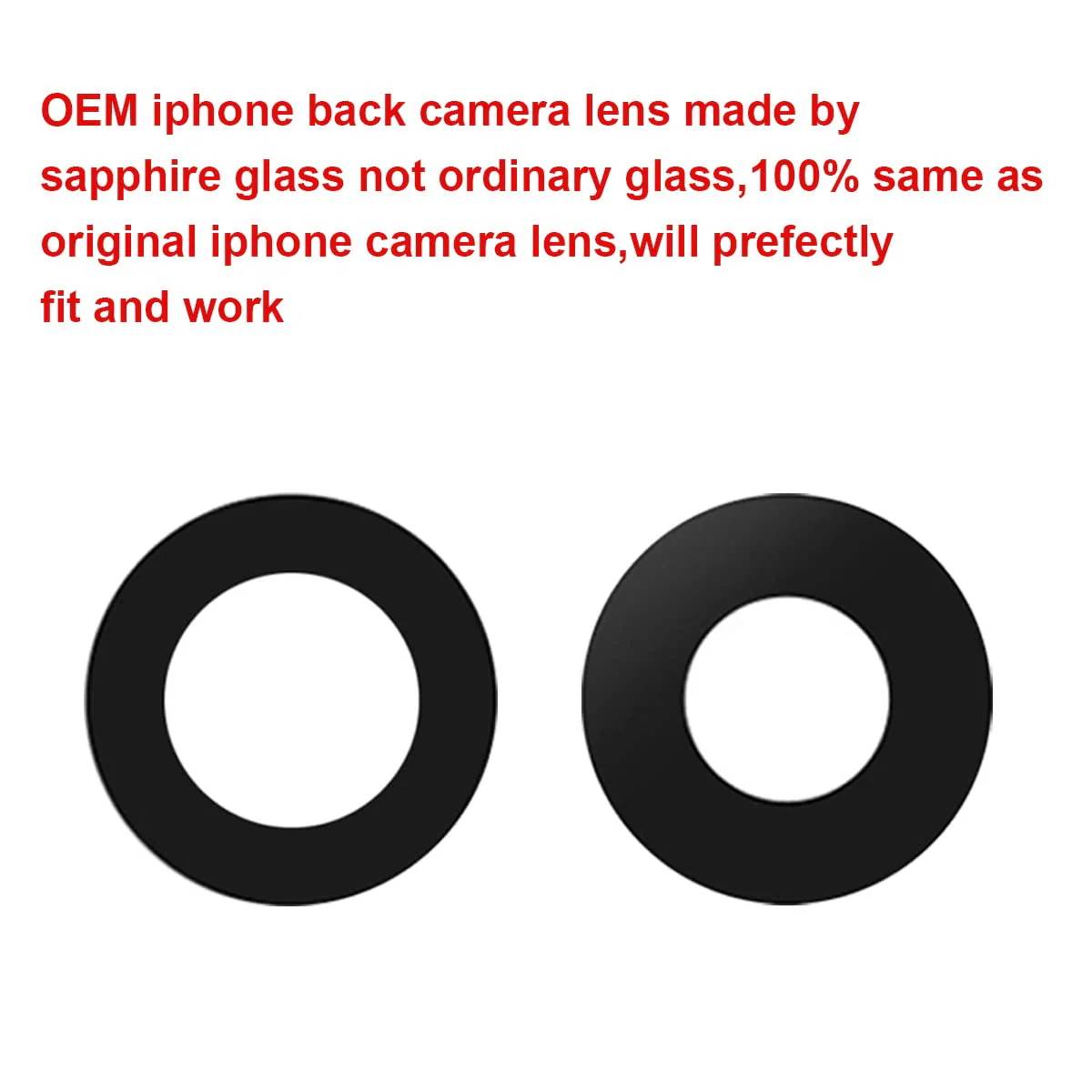 2 Set OEM Back Rear Camera Lens Glass Replacement for iPhone 13 and iPhone 13 Mini with pre-Installed Adhesive and Reparing Toolkit iPhone 13 / iPhone 13 mini - Image 2