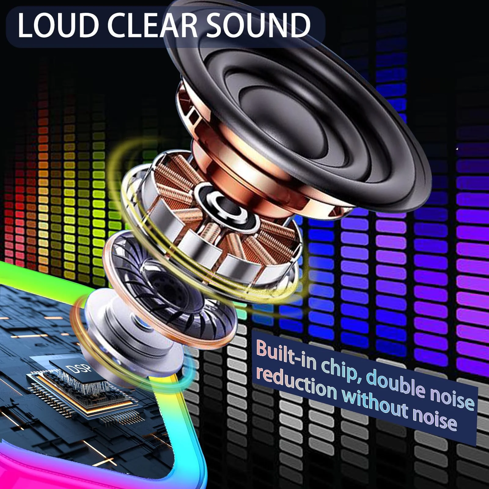 2024 Mini Karaoke Machine for Kids Adults, Portable Bluetooth Karaoke Speaker with 2 Wireless Microphones, Ideal Gifts for Girls Boys Age 4-12+, Perfect for Birthday Parties, Home, Outdoor beige - Image 6