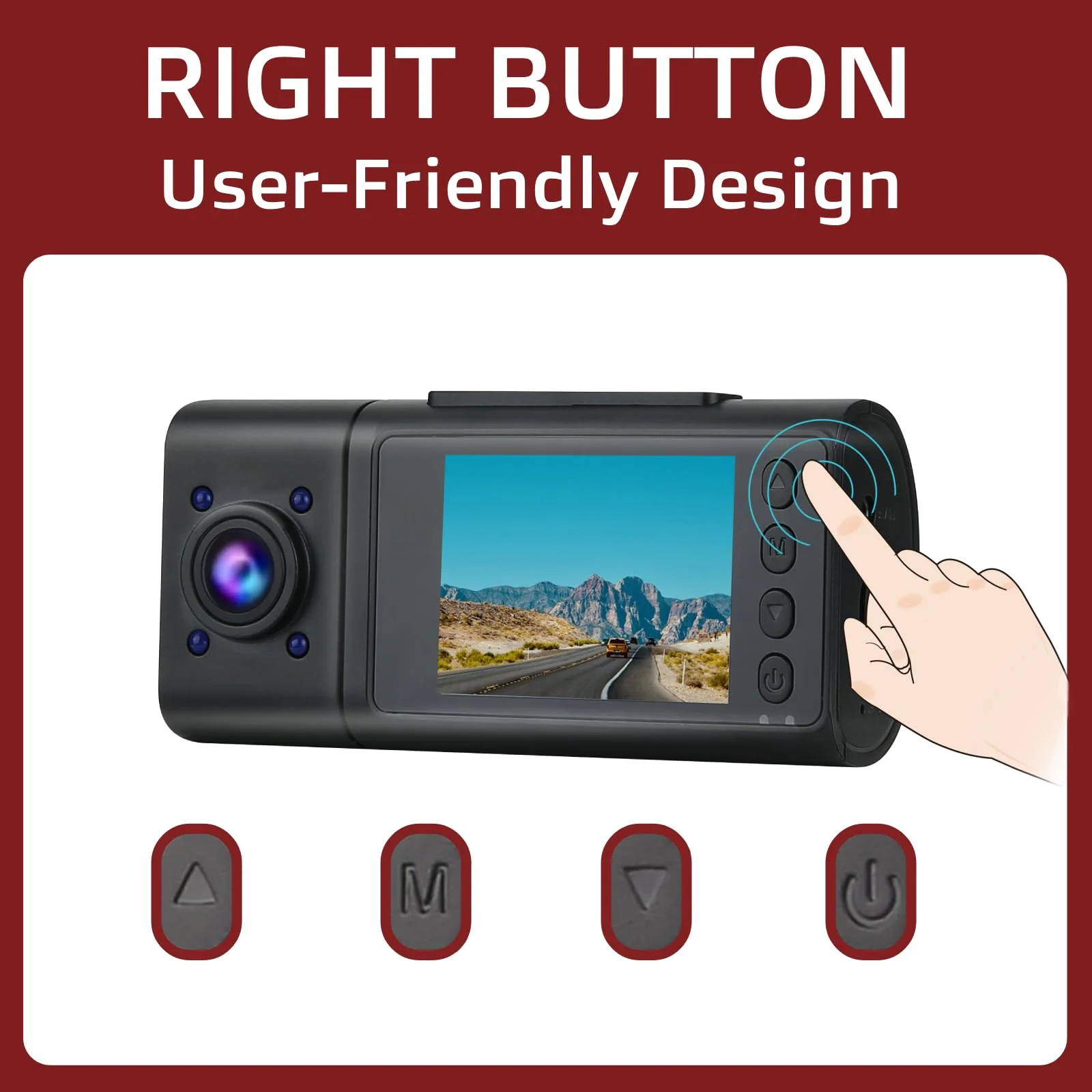 2025 Dash Cam, 3 Channel Dash Cam Front and Rear Inside, Interior Car Camera, 2.5K/1440P Single Fr,Fr+Interior, Front+Rear Dash Camera for Cars Taxi with Night Vision, Parking Monitor 1S Recording - Image 7