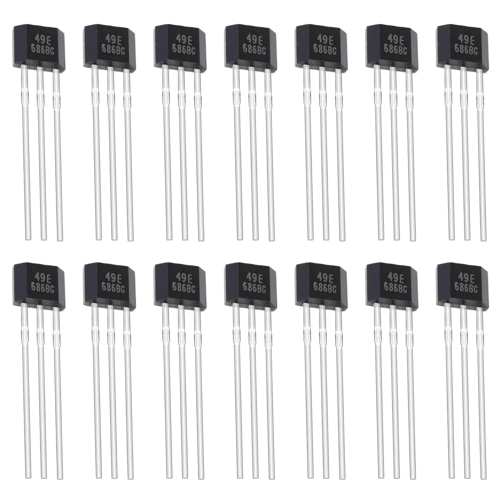 20Pcs 49E OH49E SS49E S49E TO-92S Hall Effect Sensor 3Pins Magnetic Detector