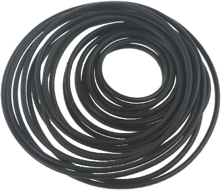 20Pcs Black Universal 1.5mm Cassette Tape Machine Belt Drives Belts Tape Machine Bands for Repair Maintenance Cassette Belt Replacement Round Tape Decks Stereo System Components CD and Tape Players - Image 3
