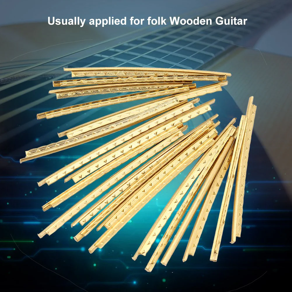 20Pcs Guitar Frets 2.0mm Brass Frets Wire for Folk Acoustic Electric Guitar Fret Wire Replacement - Image 4