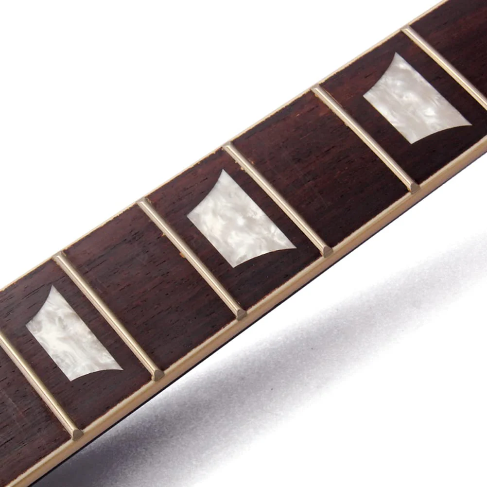 22 Fret Guitar Neck Maple Rosewood Fingerboard with Binding Inlay for Lp Electric Guitar Neck Replacement Gloss Black - Image 4