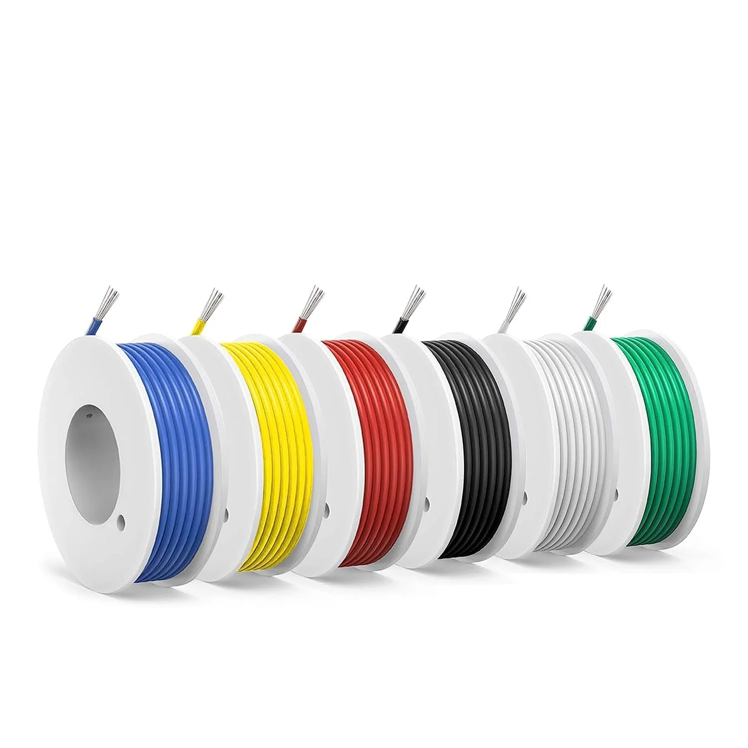 24 awg Wire,24 awg Silicone Electrical Wire -SCHDRA 24 Gauge Tinned Copper Wires(6 Colors 30ft Each Color)(OD: 1.6 mm),Stranded Wire-for Electronics, DIY Projects, Automotive Wiring 24AWG Silicone Electrical Wire-30FT