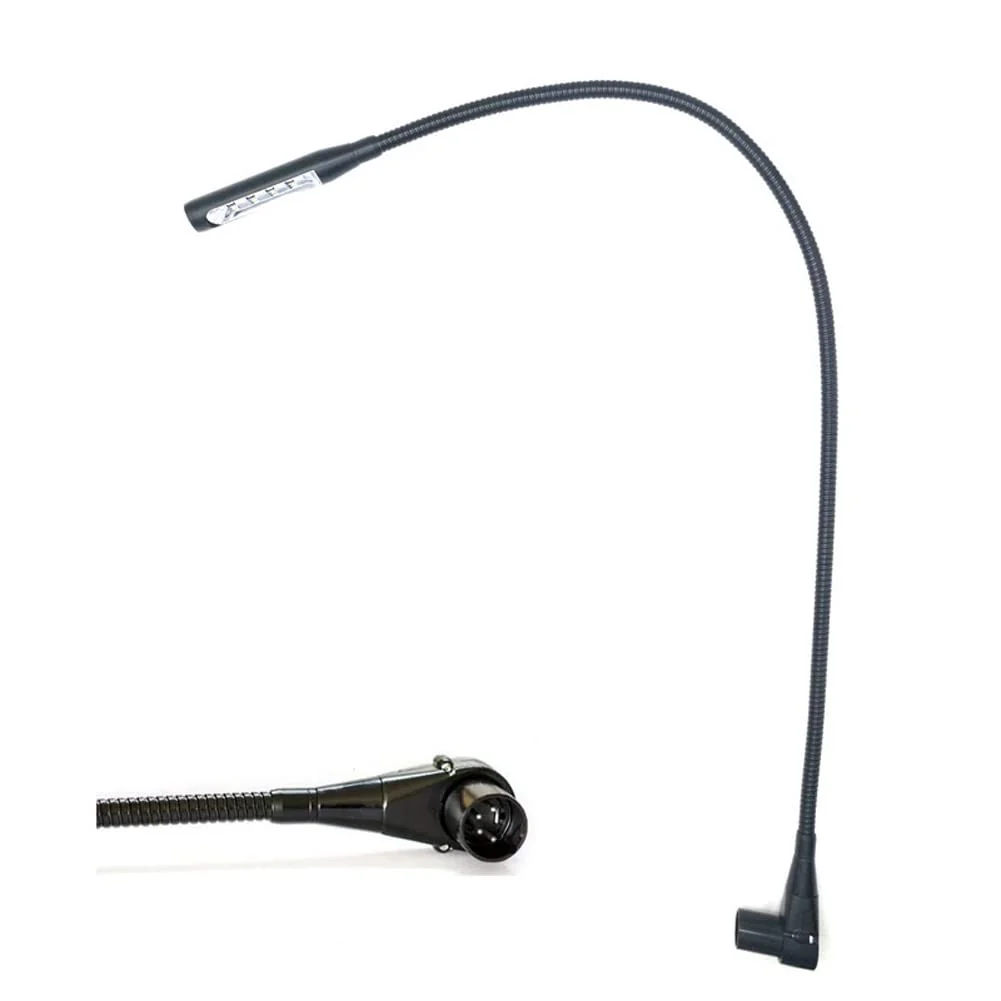 24 inch 2 watt Right Angle XLR 4PIN LED Mixer gooseneck lamp for Yamaha BEHRINGER Allen&Heath Mixer (XLR 4Pin Port)