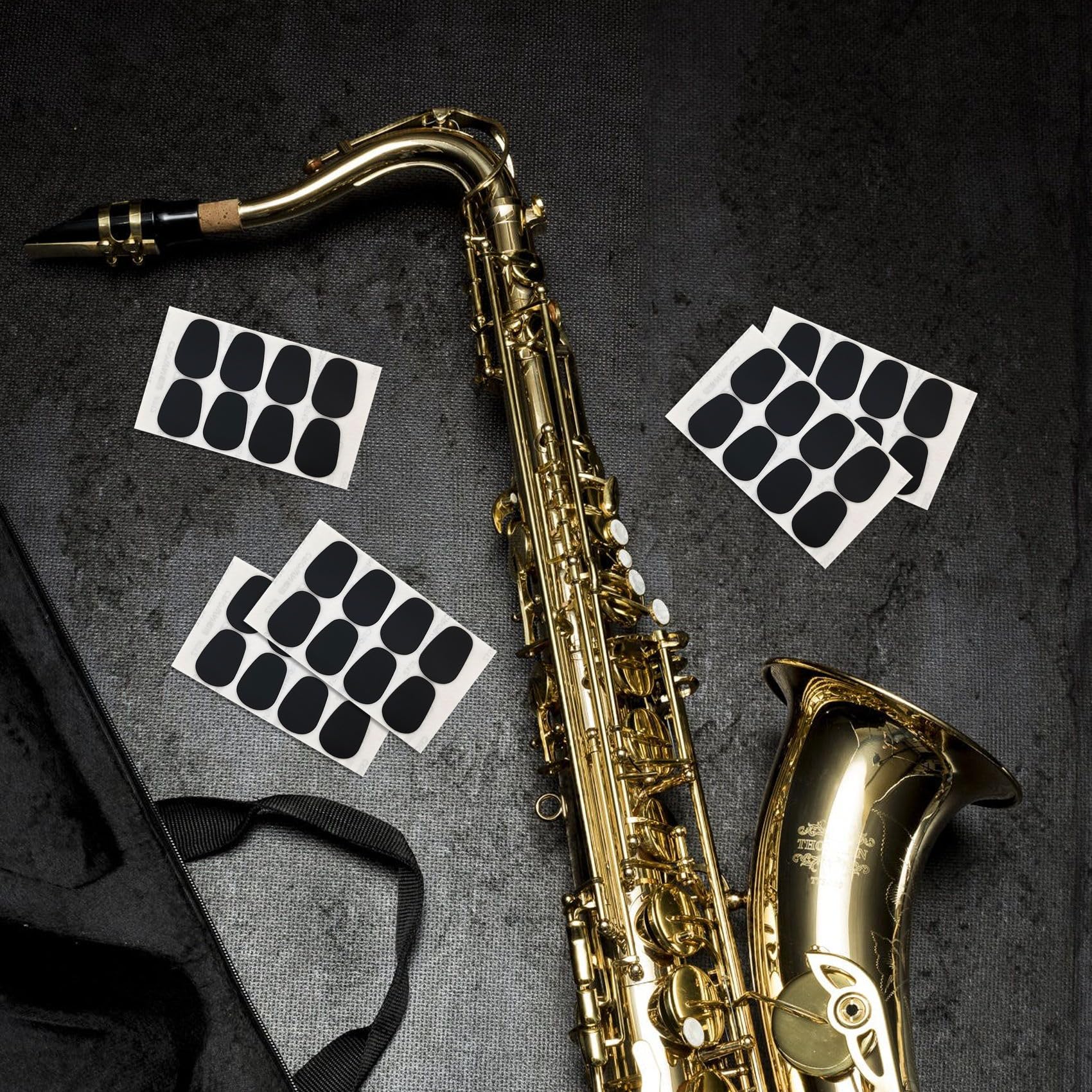 24 Pcs Saxophone Mouthpiece Pads 0.8 mm Alto Saxophone Mouthpiece Pads Sticky Mouthpiece Patches For Saxophone And Clarinet Beginners 24 - Image 7