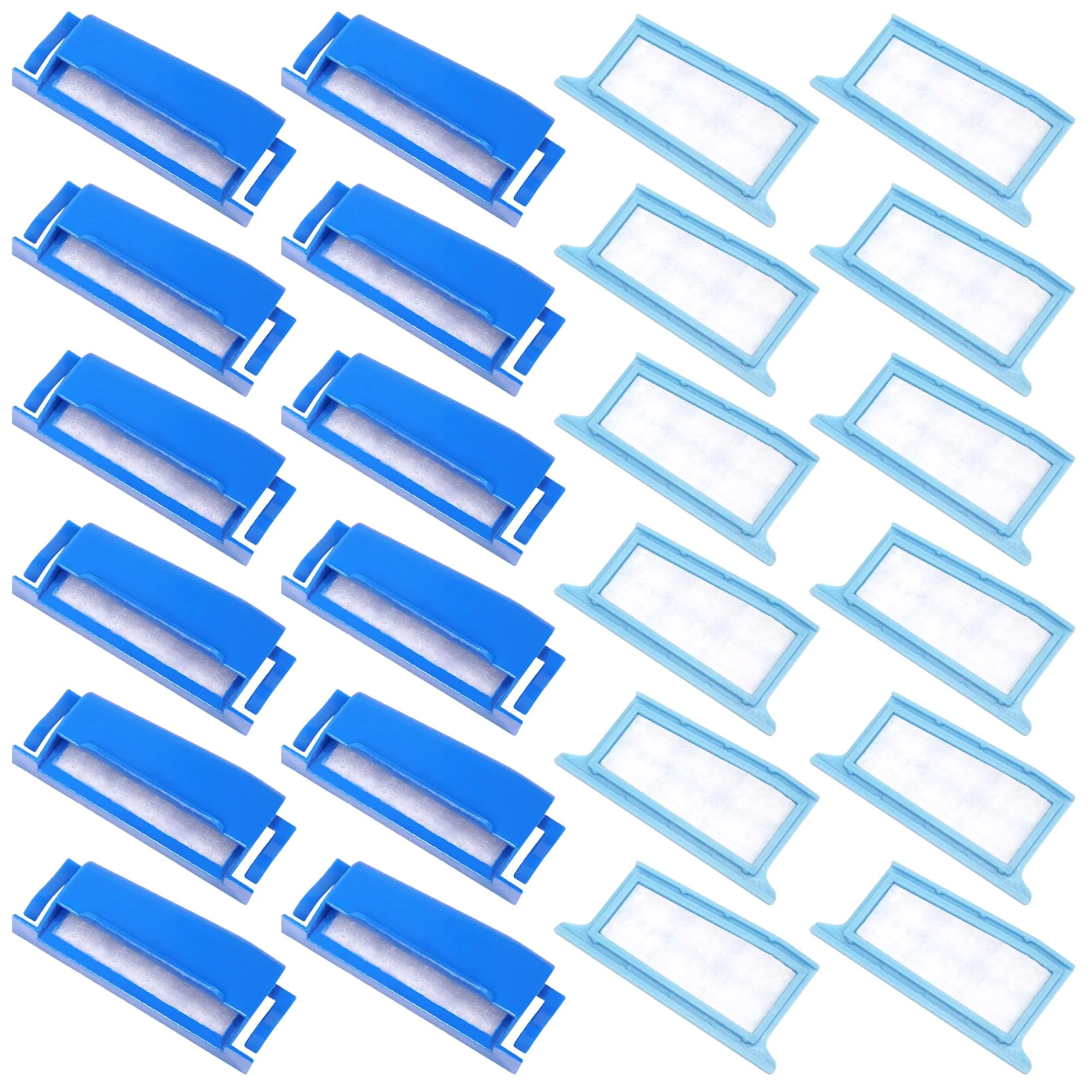 24 pieces filters compatible with Dream Station 1, contains 12 pre-assembled pollen filters and 12 ultra-fine filters, replacement CPAP filters provided by BlessEase