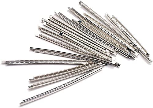 24Pcs Guitar Fret Wires, Copper Bass Fret Wires Fingerboard for Electric Guitar Accessories 2.2MM, Silver - Image 3
