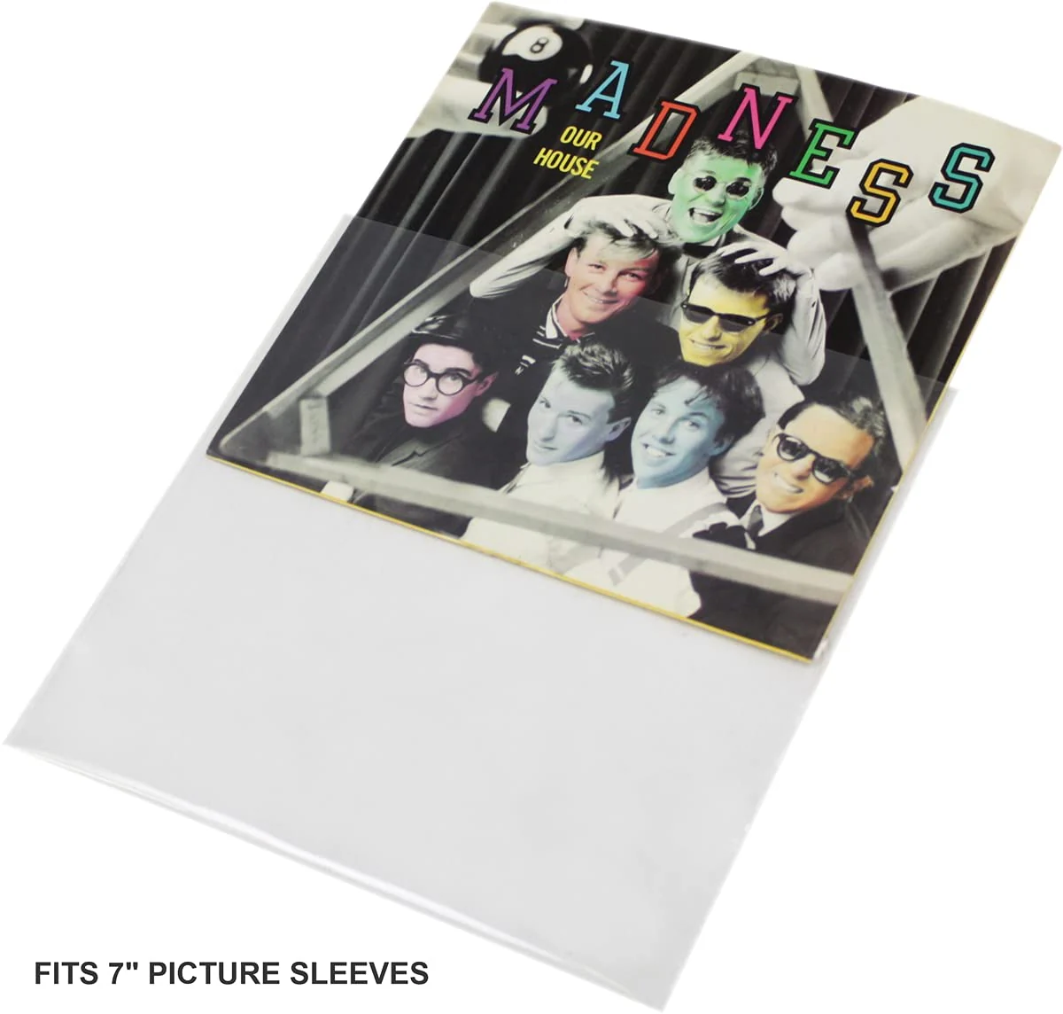 (25) 7" Slim Fit Record Outer Sleeves - 3 Mil Thick Polyethylene - 7 7/16" x 7 1/4" #07SE03 - Image 3