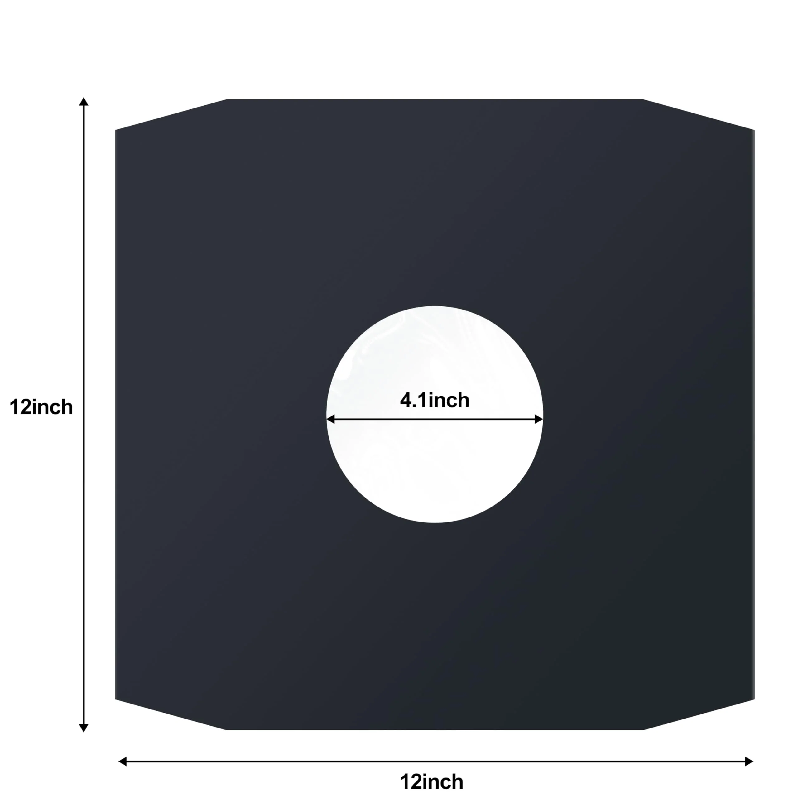 25Pcs Vinyl Record Inner Sleeves, Black Kraft Paper Record Sleeves with Poly Lined for 12" Records, Comer Cut Design Acid Free Album Covers, Vinyl Record Album Covers LP Jacket Protective 12 Inch - Image 4