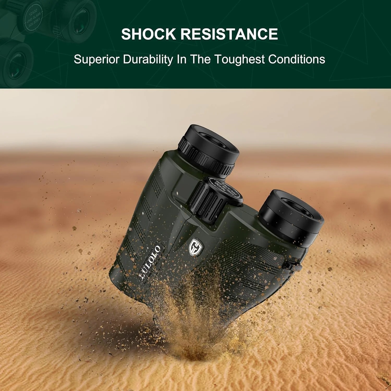 25x32 UHD Compact Binoculars for Adults High Powered - Large View Binoculars with Clear Low Light Vision - Super Bright Lightweight & Waterproof Binocular for Bird Watching Travel Hunting 25x32 - Image 4