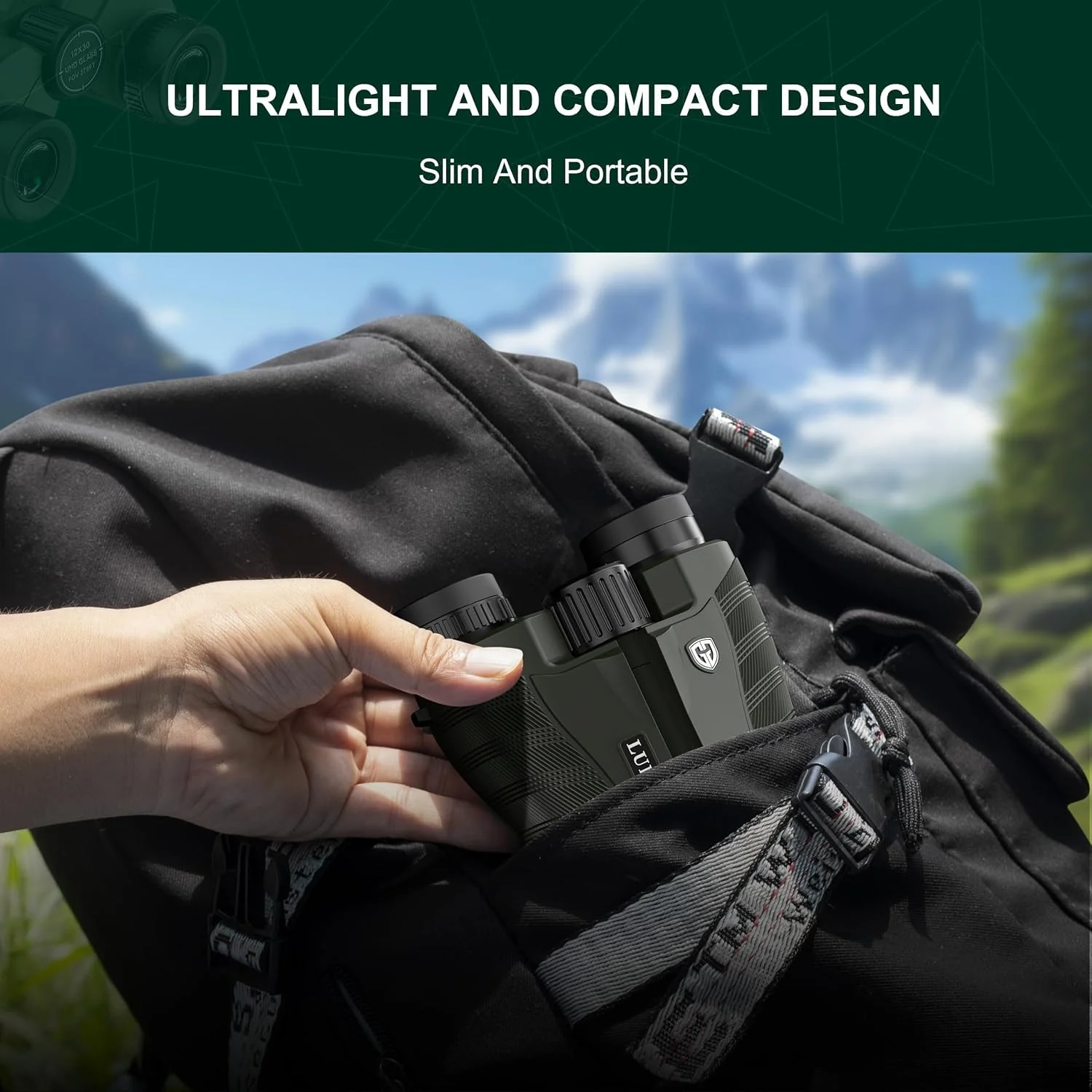 25x32 UHD Compact Binoculars for Adults High Powered - Large View Binoculars with Clear Low Light Vision - Super Bright Lightweight & Waterproof Binocular for Bird Watching Travel Hunting 25x32 - Image 5