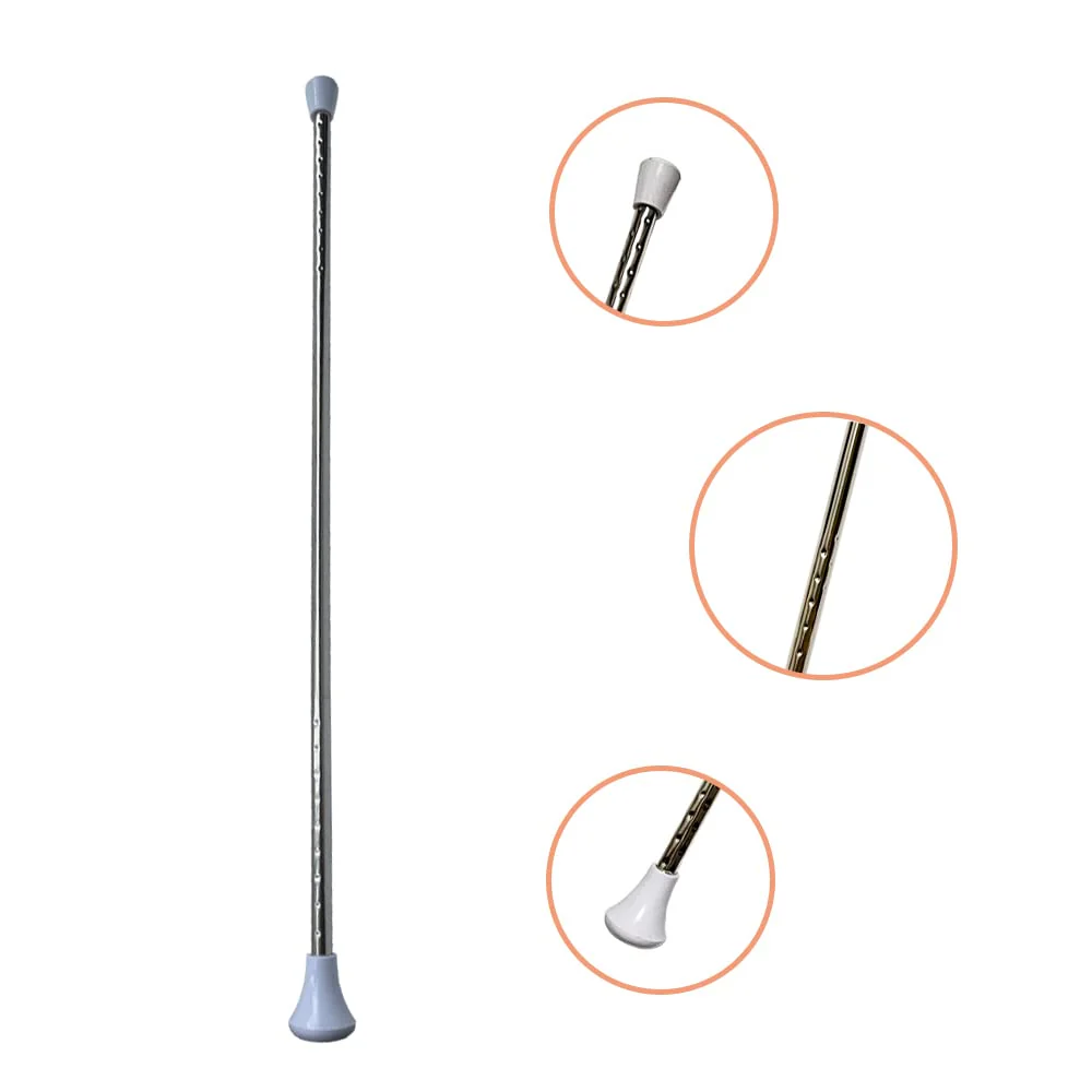 26-inch Twirling Baton Spinning Dance Baton Metal Rhythmic Gymnastics Conducting Batons for Child in Majorette-Complete with 1 Dance Ribbon Rainbow Streamer (White,1 Pack) - Image 6