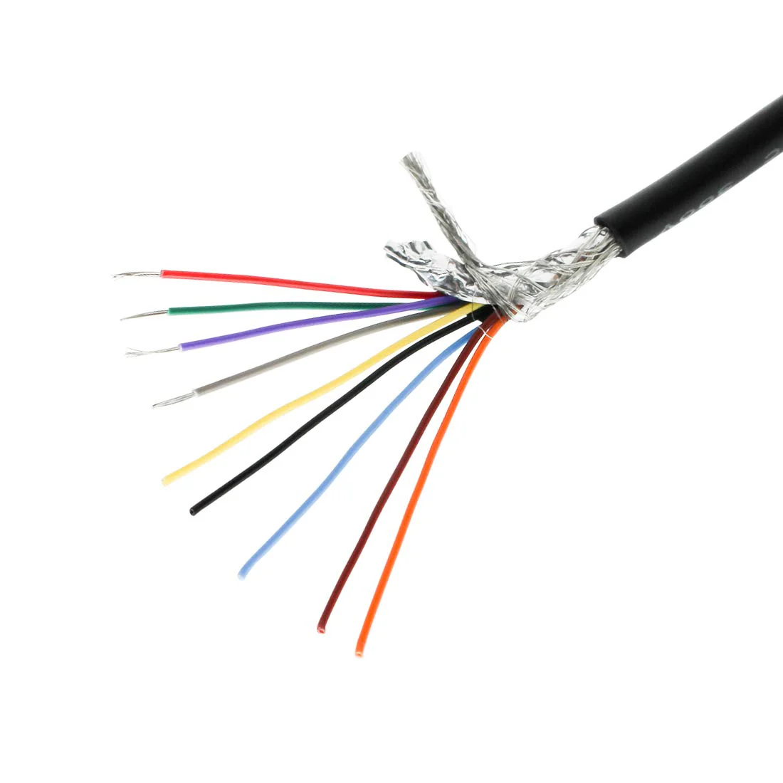 28 AWG 9/C CMP Plenum Rated Double Shielded Security RS232 Data Cable - 16 Feet - Use for DB9 Serial Adapters 28AWG 9/C Double Shielded Cable