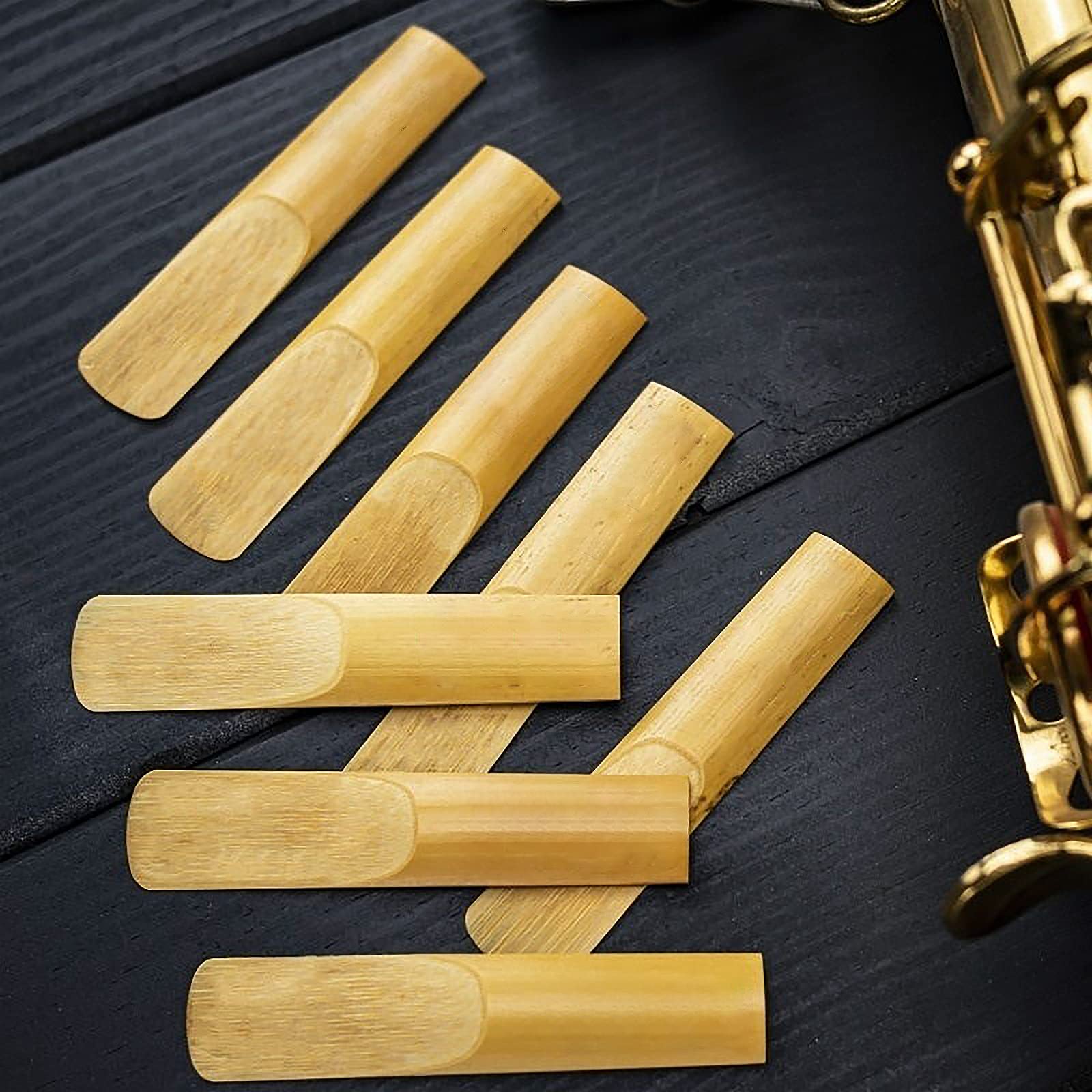 29 Pcs Alto Saxophone Mouthpiece Kit - Includes Metal Ligature 2.5 Reeds Cushions Pads and Plastic Cap #2-Mouthpiece Kit - Image 5