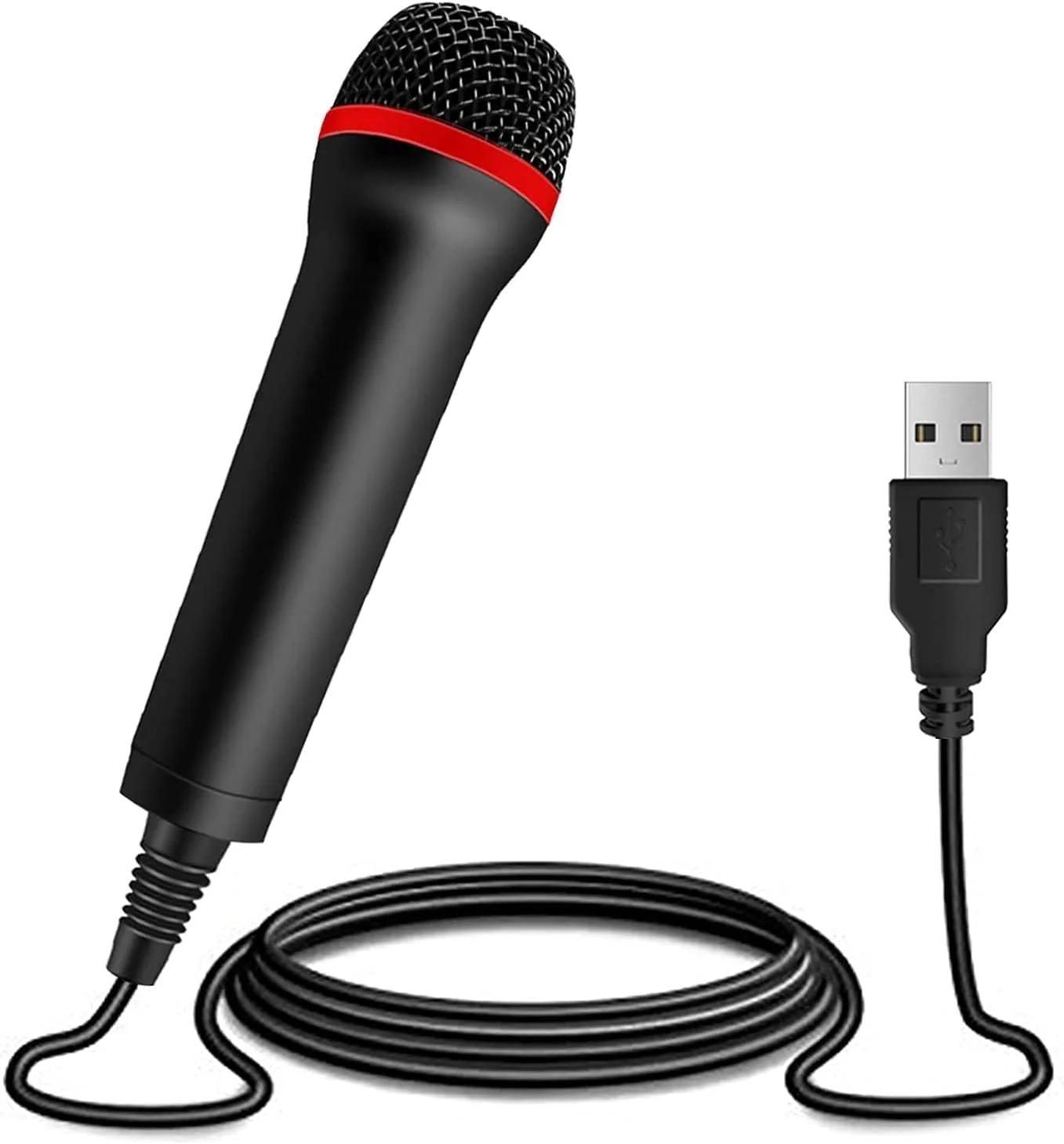 2Pack 13ft Wired USB Microphone for Rock Band, Guitar Hero, Let's Sing - Compatible with PS2, PS3, PS4, PS5, Switch, Wii, Wii U, Microsoft Xbox 360, Xbox One and PC - Image 2