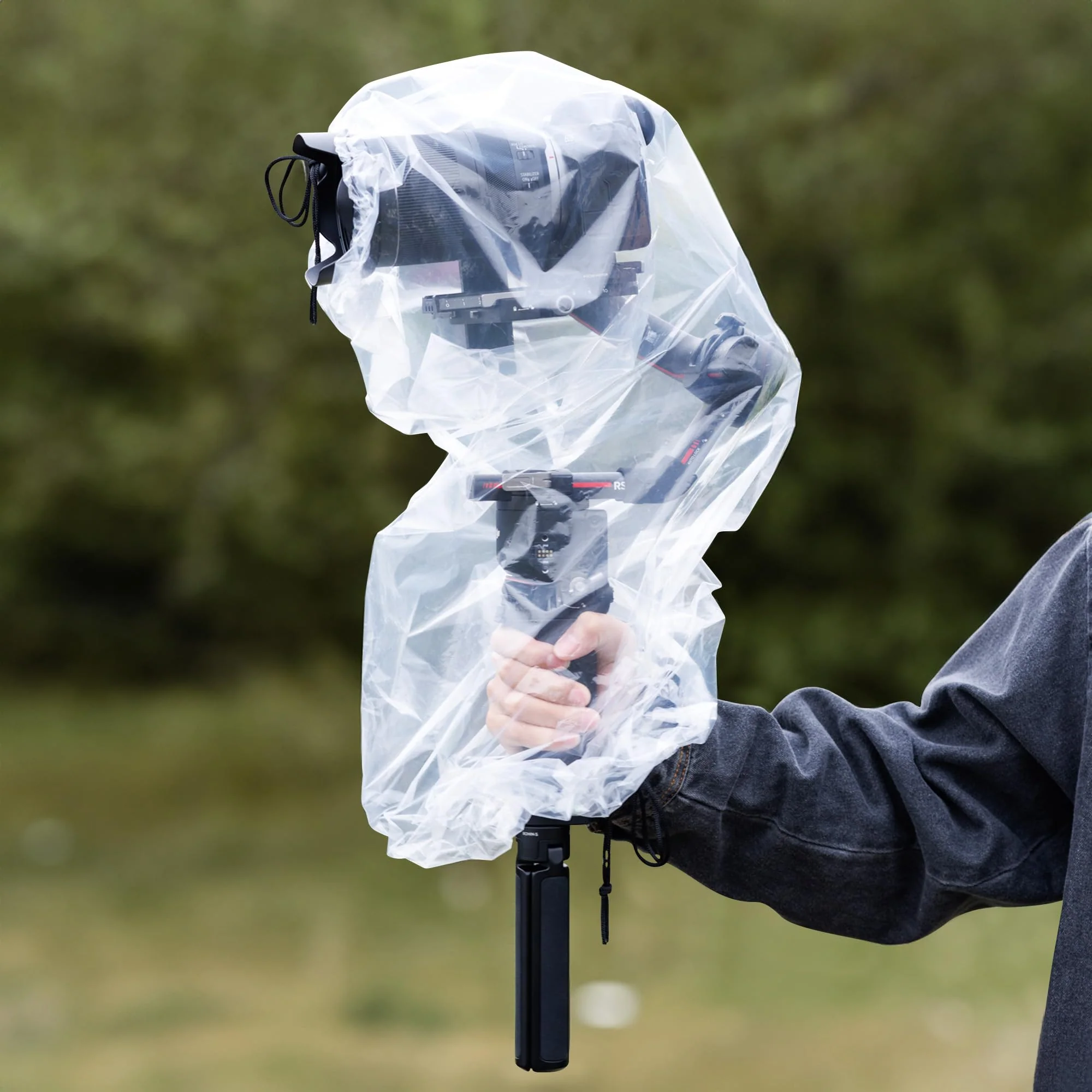 2Pack Clear Stabilizer Rain Cover,Gimbal Stabilizer for Camera Raincoat fits DJI RS 4 Pro RS4 RS 3 Mini Pro,RSC 2,RS 2,Ronin-SC S, Weebill 3S,Crane M2S & More Stabilizer Below 16.3x8.6x7.7 (2 Pack)for Gimbal Stabilizer - Image 9