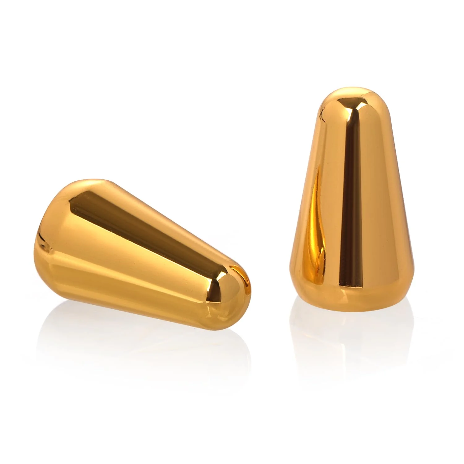 2pcs 5 Way Pickup Switch Tip, 3 Way Switch Cap Switch Knob Guitar Pickup Switch Tip Compatible with Strat Tele (Gold) Gold - Image 4