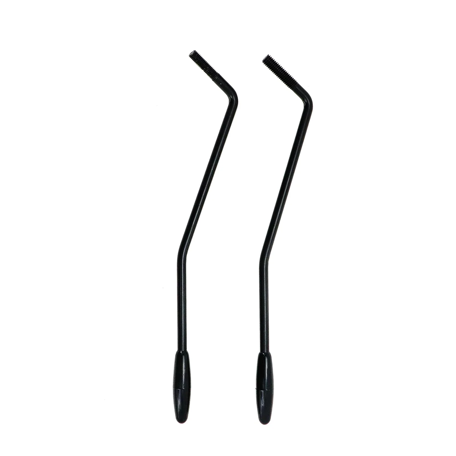 2pcs 6mm & 5mm Thread Tremolo Arm Whammy Bar with Tip Electric Guitar Metal Single Tremolo Arm, Black 2 black