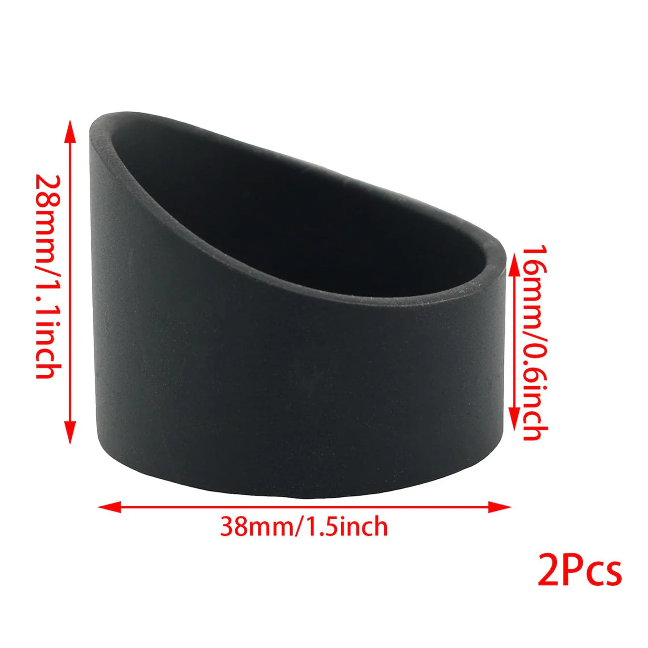 2PCS Binocular Eye Cups Rubber Microscope Eyepiece Binocular Eye Cups Replacement Binocular Rubber Eyepiece Eye Guards Cups Shield - Image 4