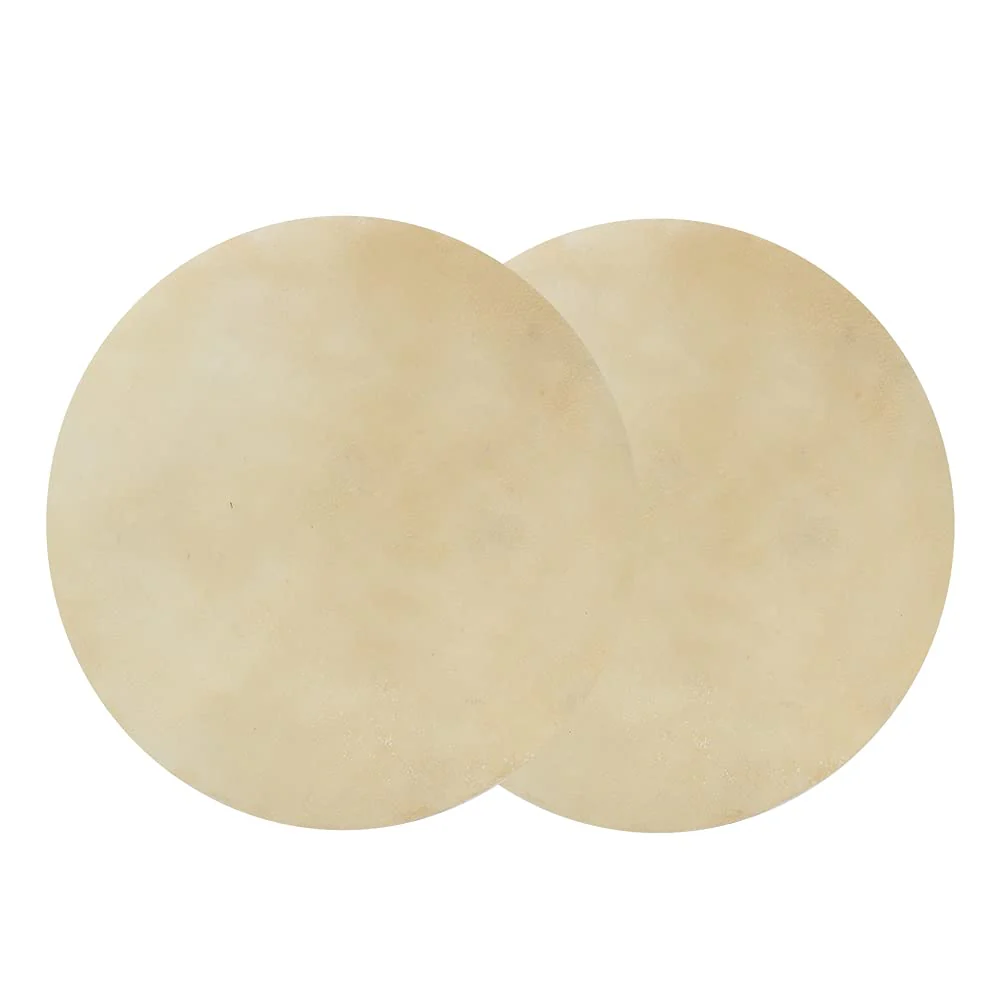 2pcs Bongo Drum Head, Faux Buffalo Leather Drum Head with Consistent Clear Sound Accessory for African Bongo Drums(9.0 inch) 9.0 inch