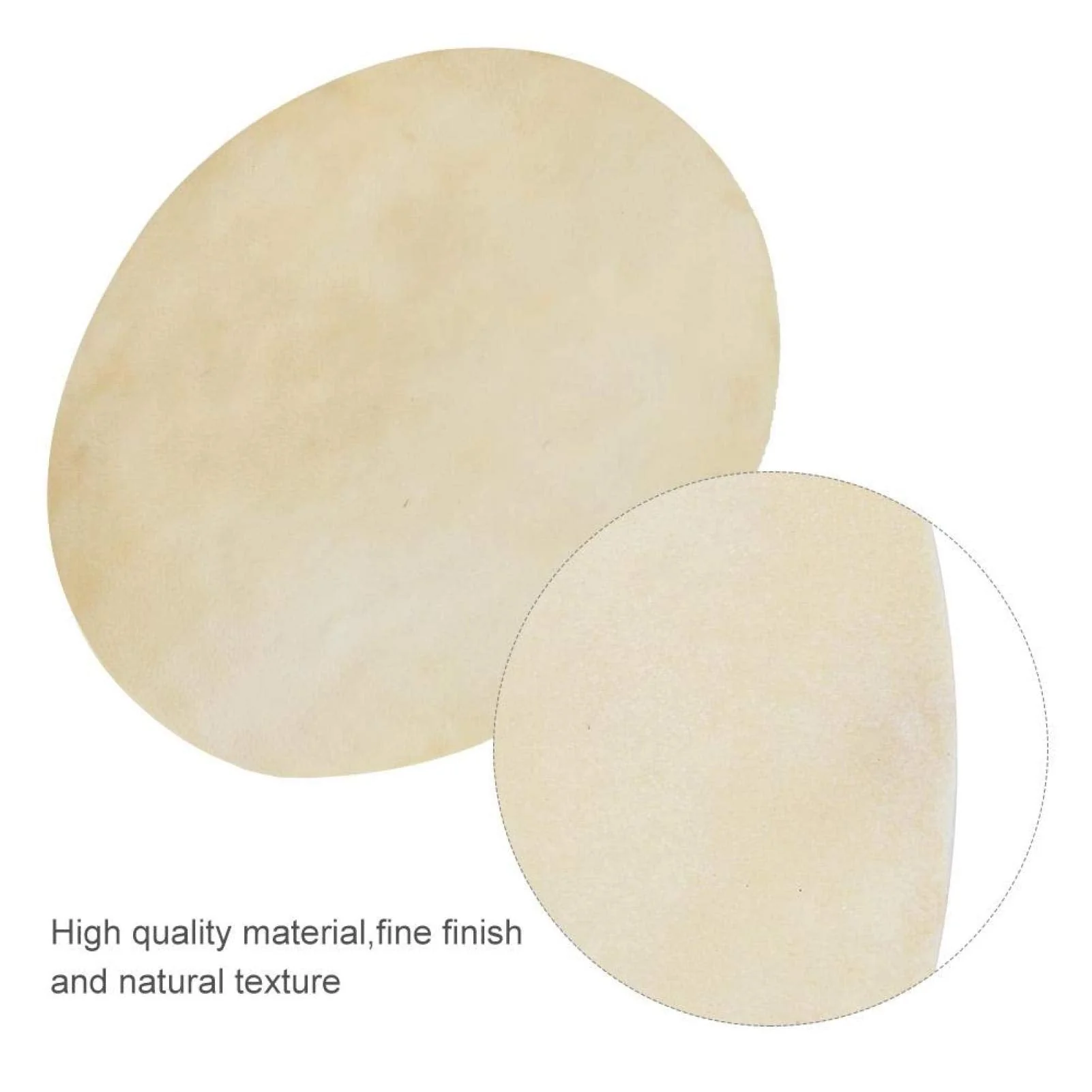 2pcs Bongo Drum Head, Faux Buffalo Leather Drum Head with Consistent Clear Sound Accessory for African Bongo Drums(9.0 inch) 9.0 inch - Image 4