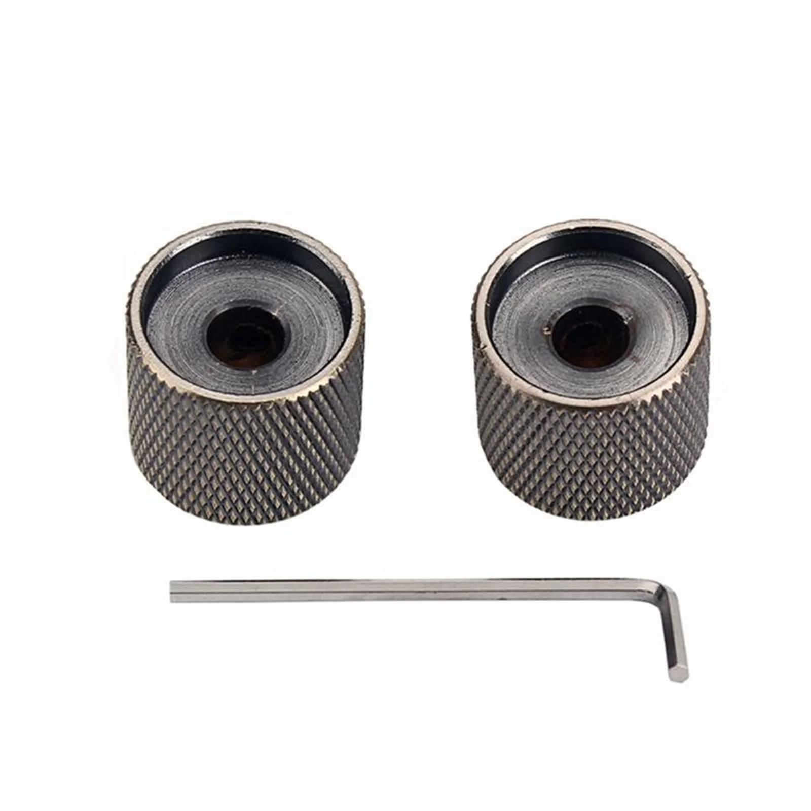2Pcs Bronze Electric Bass Guitar Knobs Metal Volume Tone Control Knob Cap with Wrench for Electric Guitar Bass Accessories - Image 3