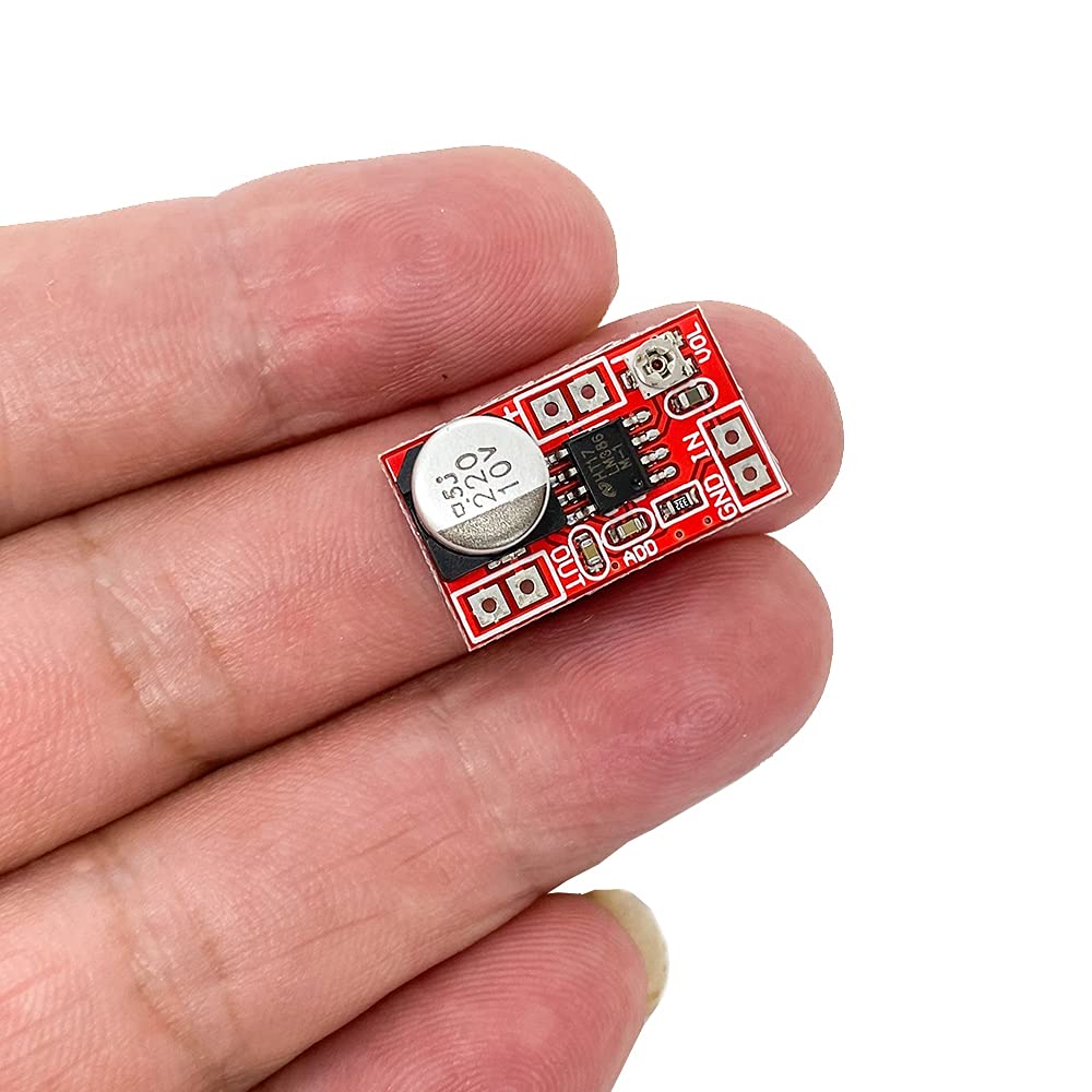 2PCS DC 5V-12V 6V 9V Micro Electret Microphone Amplifier Mini MIC Condenser Microphone Audio Amplifier Board Adjustable Gain 750mW LM386 AMP Module - Image 2