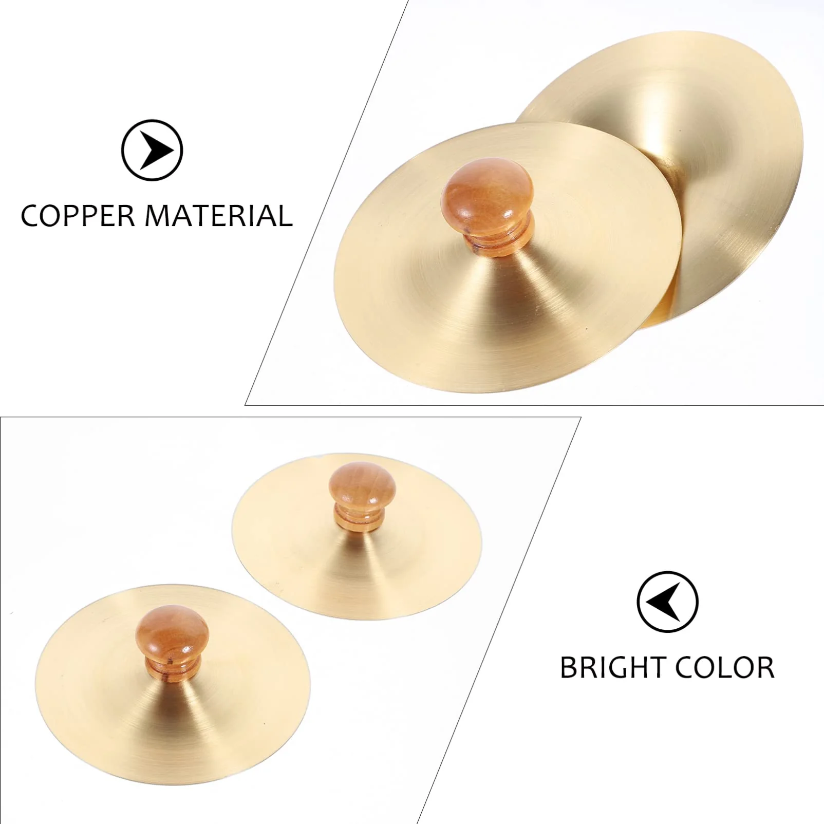 2pcs Finger Cymbals Percussion Instrument Metal Finger Cymbals Silver Dance Finger Zills for Playing - Image 2