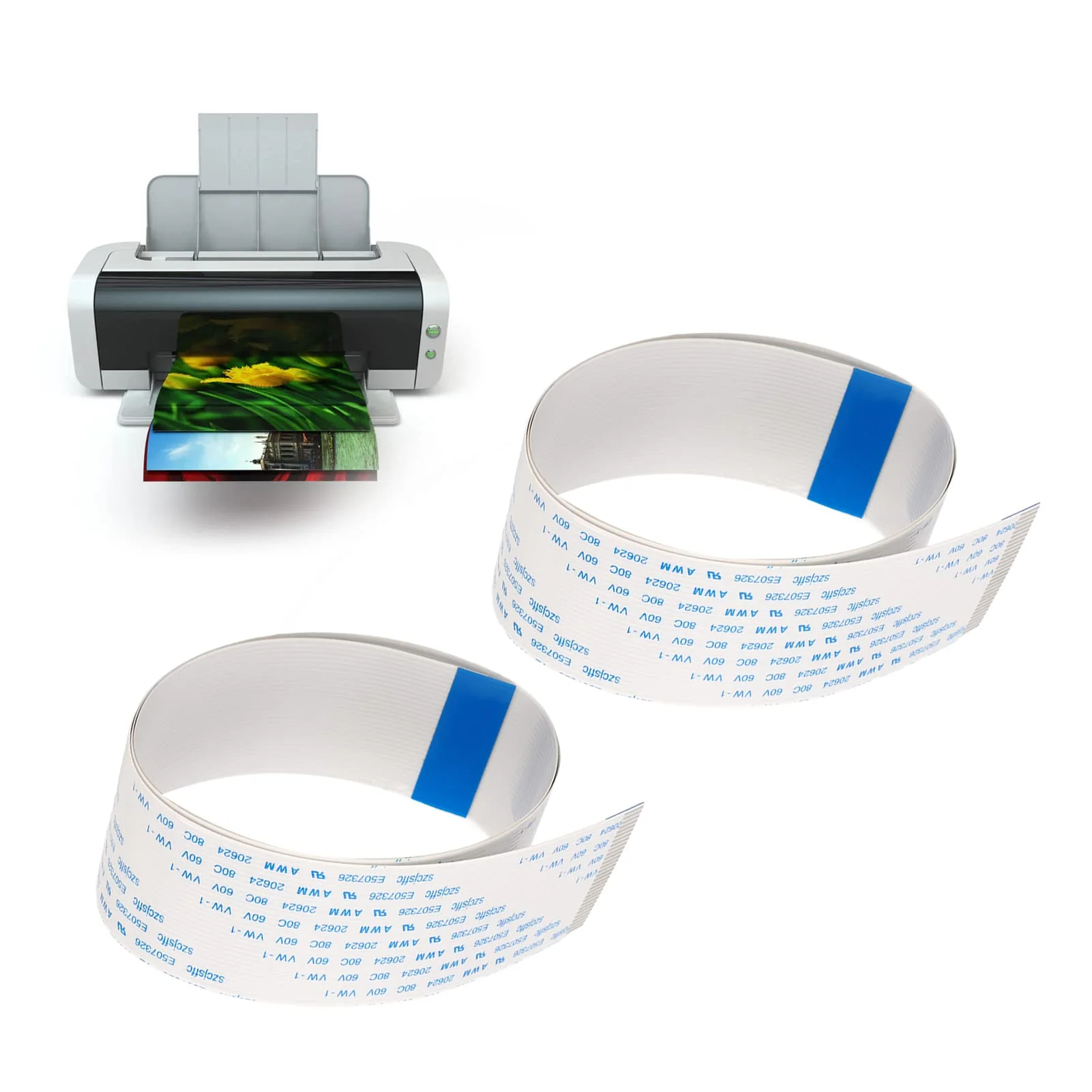 2pcs Flexible Flat Cable FFC Flexible Ribbon Cable for XP600 TX800 Printer Accessory(24in) 24in - Image 8
