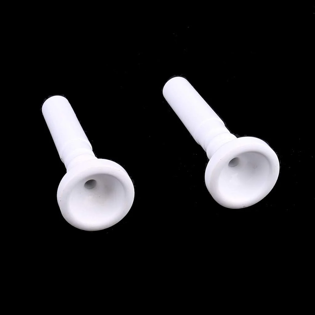 2Pcs Food Grade Plastic Trumpet Mouthpiece for Beginner Musical Trumpet Mouthpiece Replacements Shaped Trumpet Black - Image 7