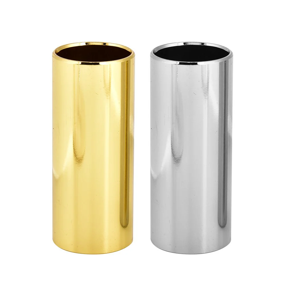 2Pcs Guitar Slide, Guitar Slides for Electric Brass Slide and Stainless Steel Slides for Guitar, Bass, Medium Performance Accessories Lap Steel Guitar Slide Lap Steel Guitar Slide
