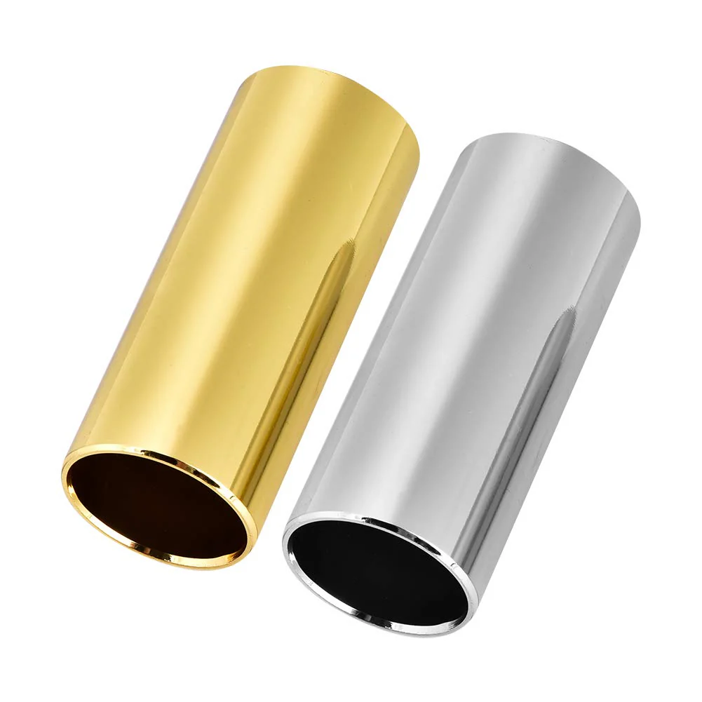 2Pcs Guitar Slide, Guitar Slides for Electric Brass Slide and Stainless Steel Slides for Guitar, Bass, Medium Performance Accessories Lap Steel Guitar Slide Lap Steel Guitar Slide - Image 7