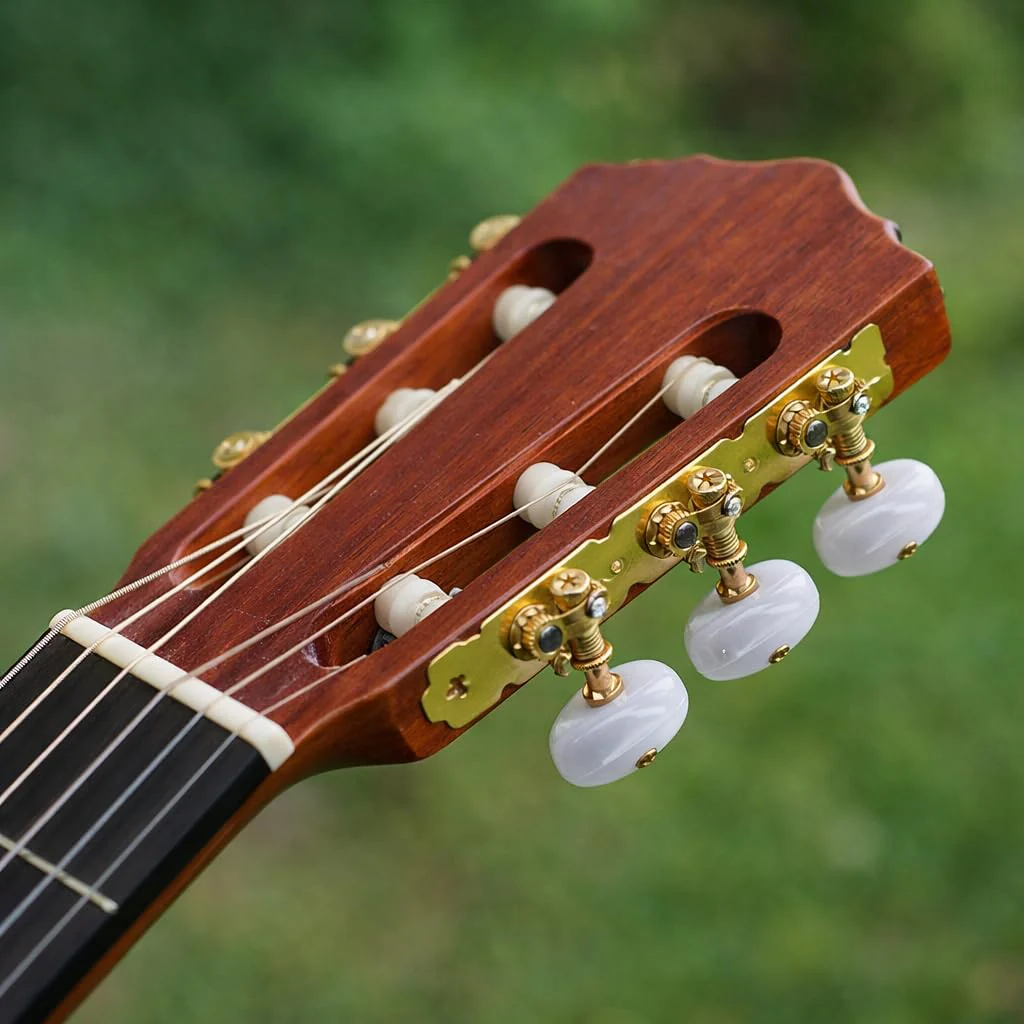 2Pcs Guitar Tuners Machine Head, Classical Guitar String Machine Heads Tuning Pegs Keys Tuners Set White Button - Image 11